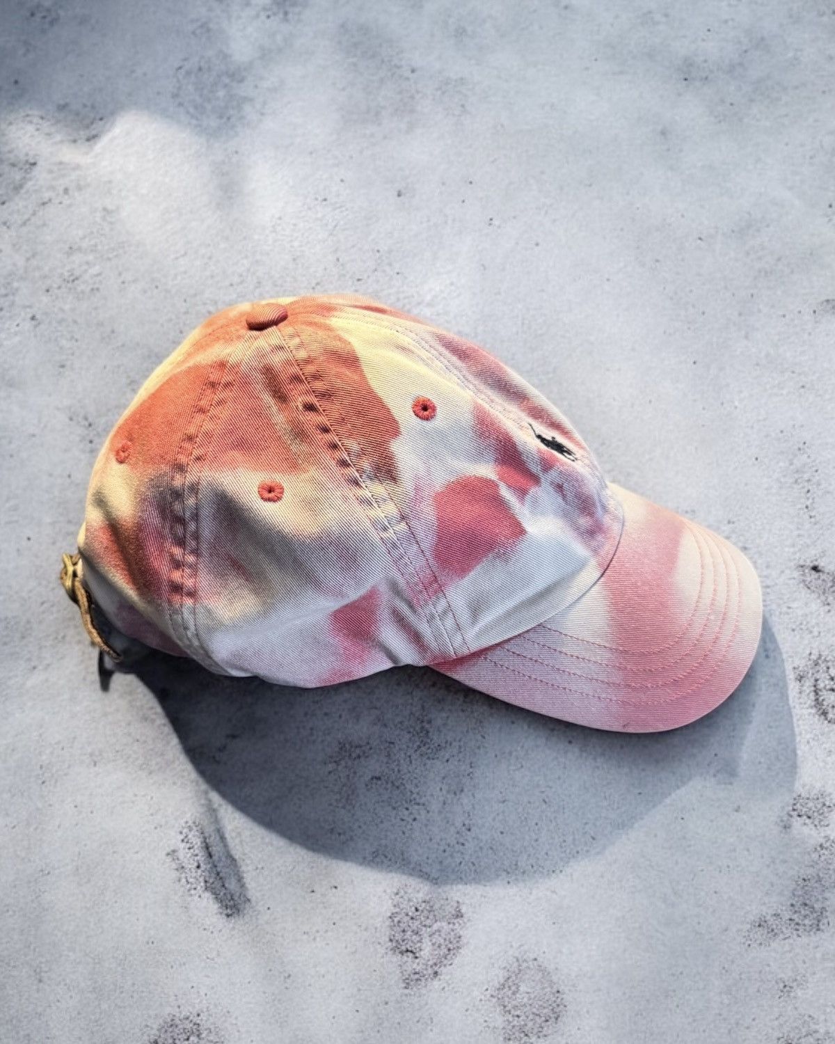 Polo Ralph Lauren × Vintage 90s Polo Ralph Lauren Sunpadding Sun bleached Ball Cap Size ONE SIZE - 3 Thumbnail