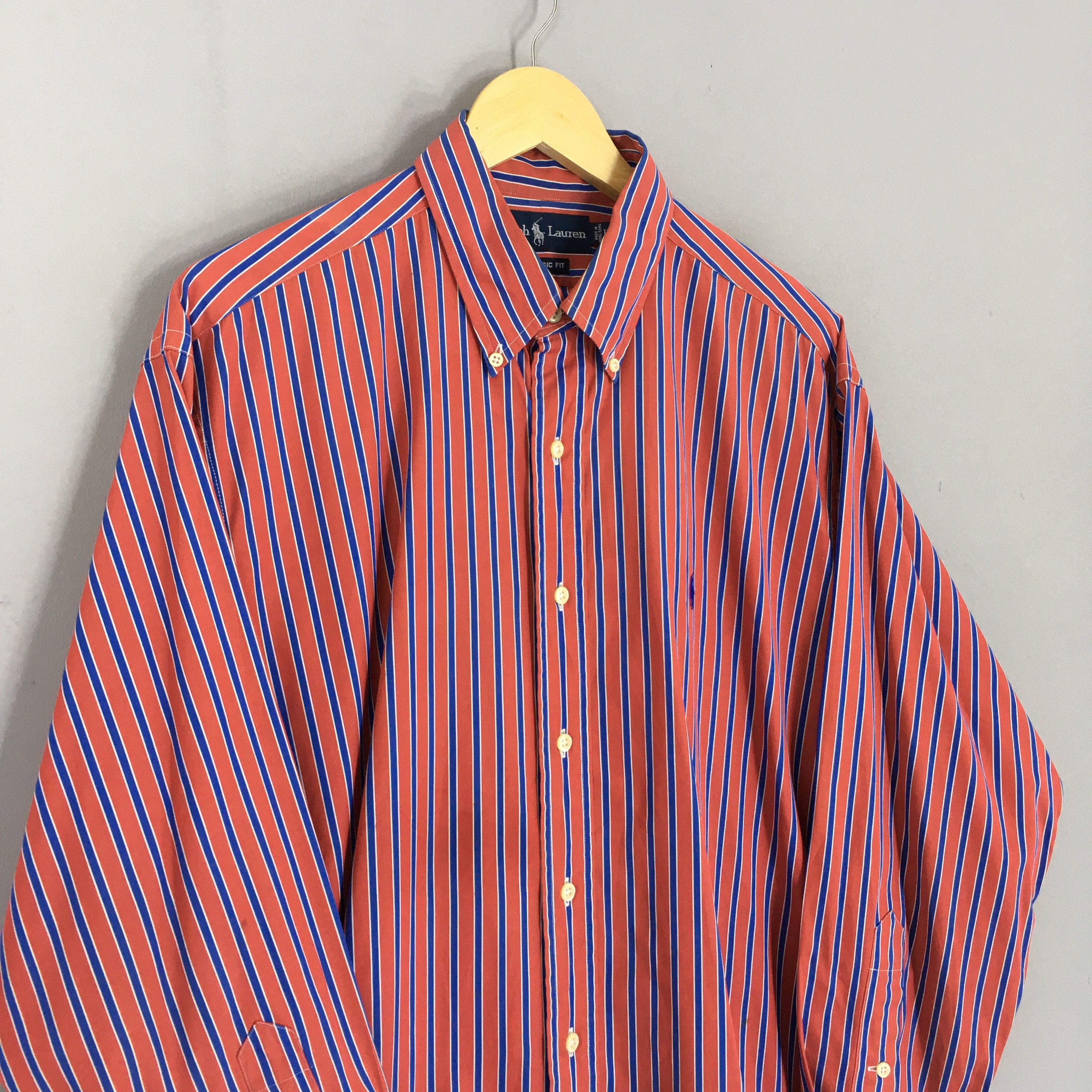 Polo Ralph Lauren × Ralph Lauren Vintage 90s Polo Ralph Lauren Stripes Flannel Shirt Large Size US L / EU 52-54 / 3 - 3 Thumbnail