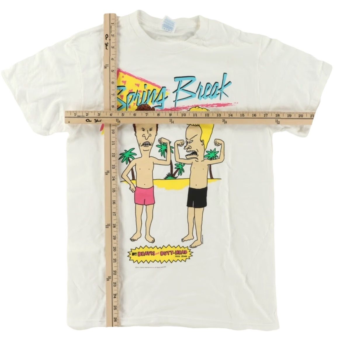 Delta Delta Shirt Beavis and Butt-Head Spring Break White Men's S Size US S / EU 44-46 / 1 - 2 Thumbnail