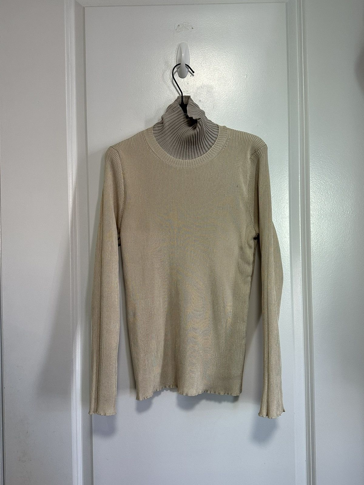 Balenciaga Beige reversible double layer turtleneck Size M / US 6-8 / IT 42-44 - 1 Thumbnail
