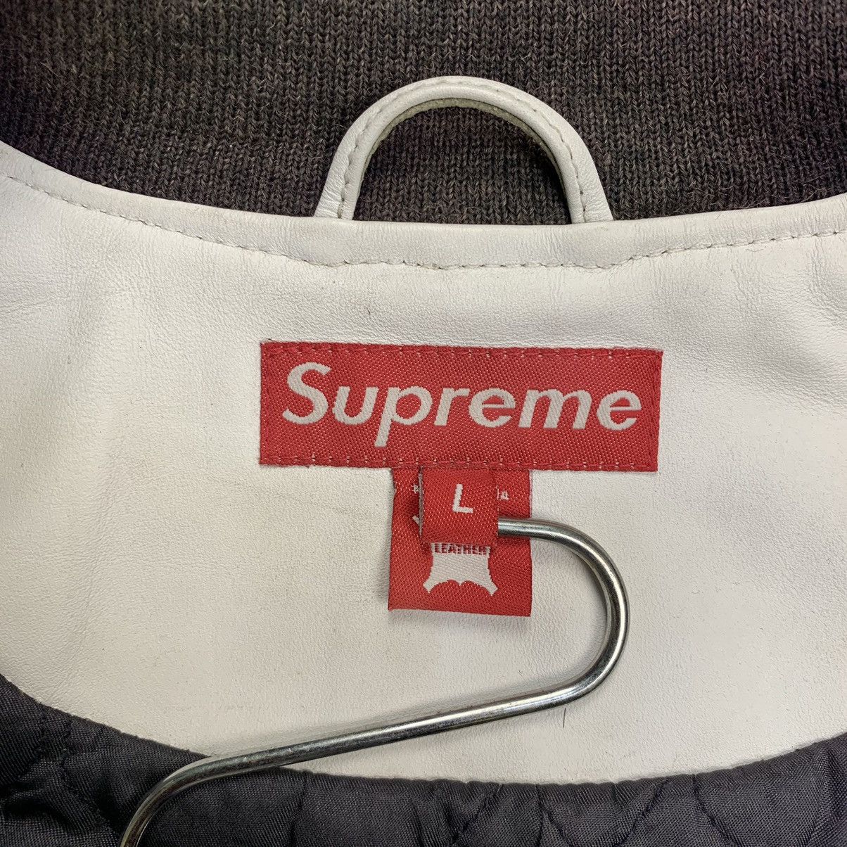 Supreme Rare 2001 Supreme S Wing varsity leather jacket Size US L / EU 52-54 / 3 - 14 Thumbnail