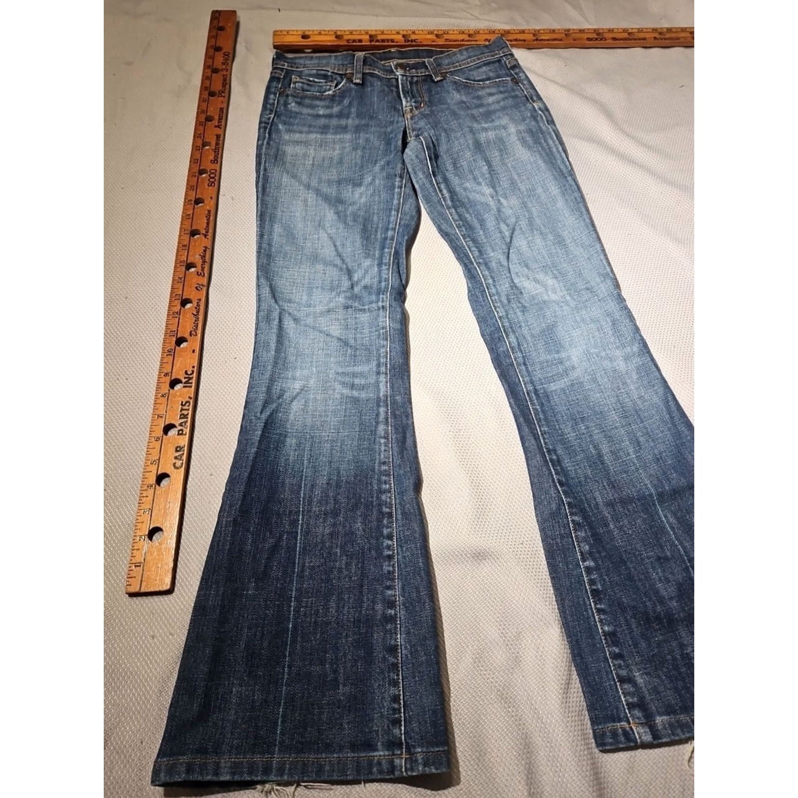 Citizens Of Humanity Citizens of Humanity Jeans Womens 26 Dark Wash Low Waist Flare Zip Button Size 26" / US 2 / IT 38 - 4 Thumbnail