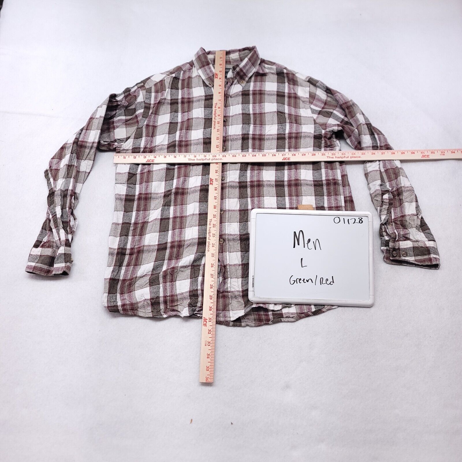 Croft & Barrow Croft & Barrow Tartan Flannel Shirt Mens Size Large L Green Size US L / EU 52-54 / 3 - 6 Thumbnail
