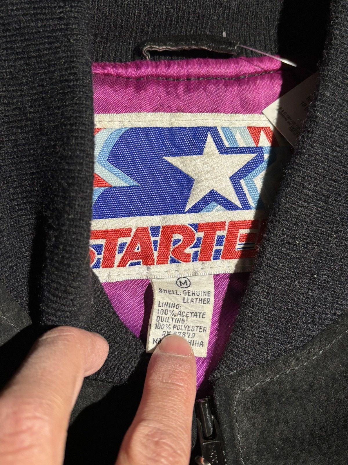 Starter Starter Lakers Suede Leather Jacket Size US M / EU 48-50 / 2 - 2 Thumbnail