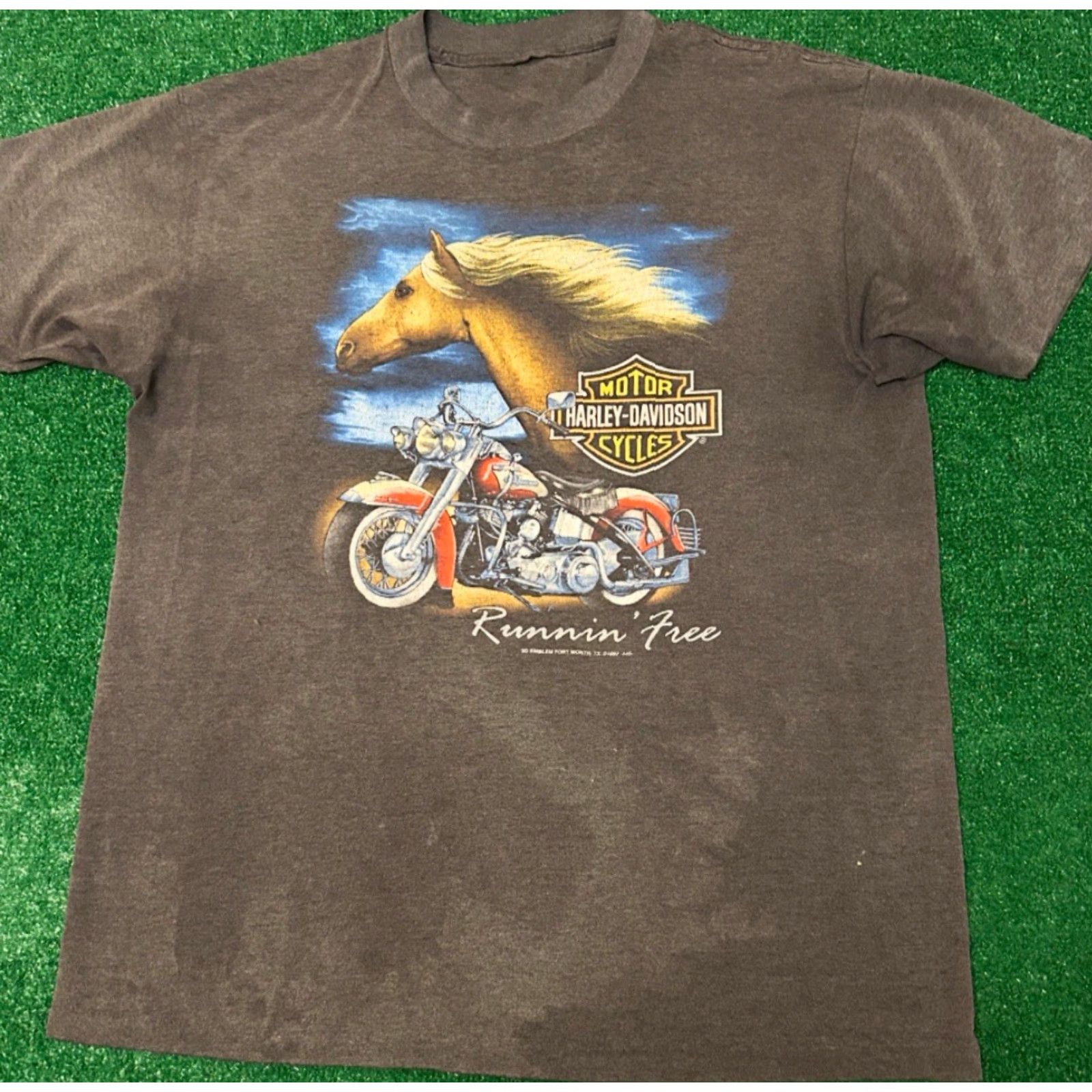 Harley Davidson VINTAGE 80s 90s Harley Davidson 3D Emblem Runnin Free Rat Fink 1993 VTG Shirt XL Size US XL / EU 56 / 4 - 6 Thumbnail