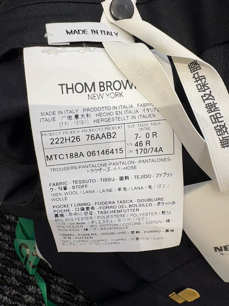 Thom Browne Thom Browne Casual pants and shorts in navy blue Size US 27 - 5 Thumbnail