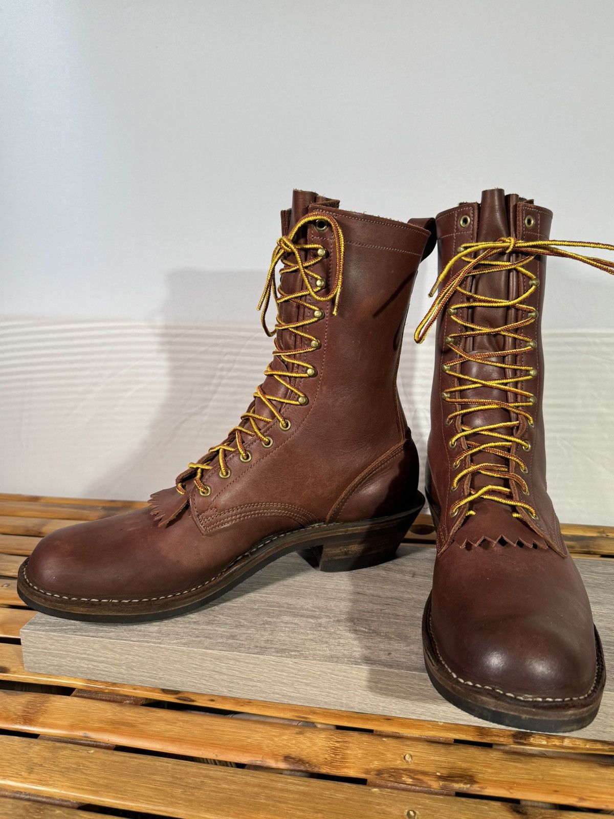 Other Drew’s Boots Men’s Size 15.5 Logger Boots Made In The USA Size US 15 / EU 48 - 4 Thumbnail