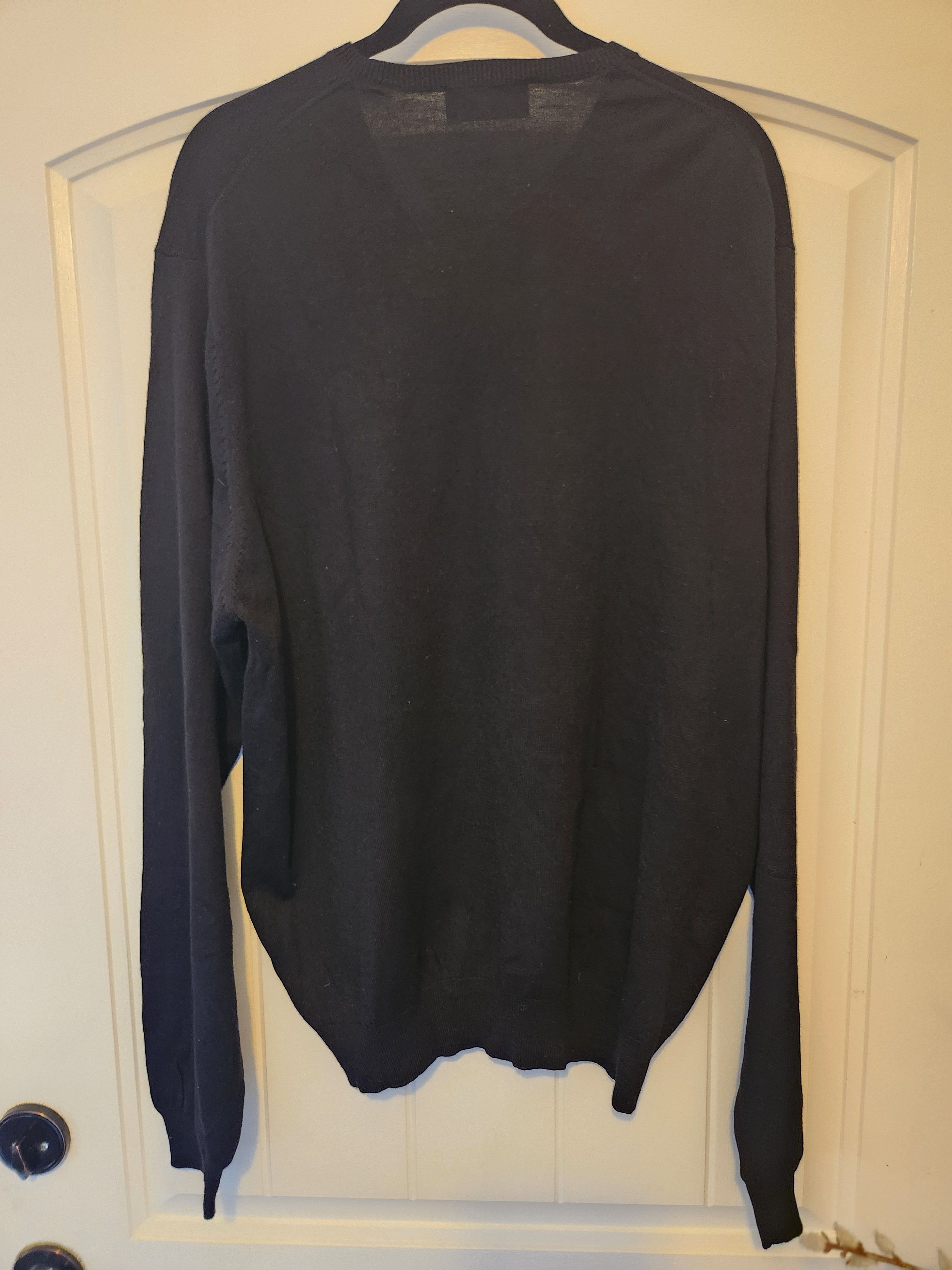 Brooks Brothers Vintage Men's 100% Merino Wool V-Neck Pullover Sweater Size US XL / EU 56 / 4 - 2 Thumbnail