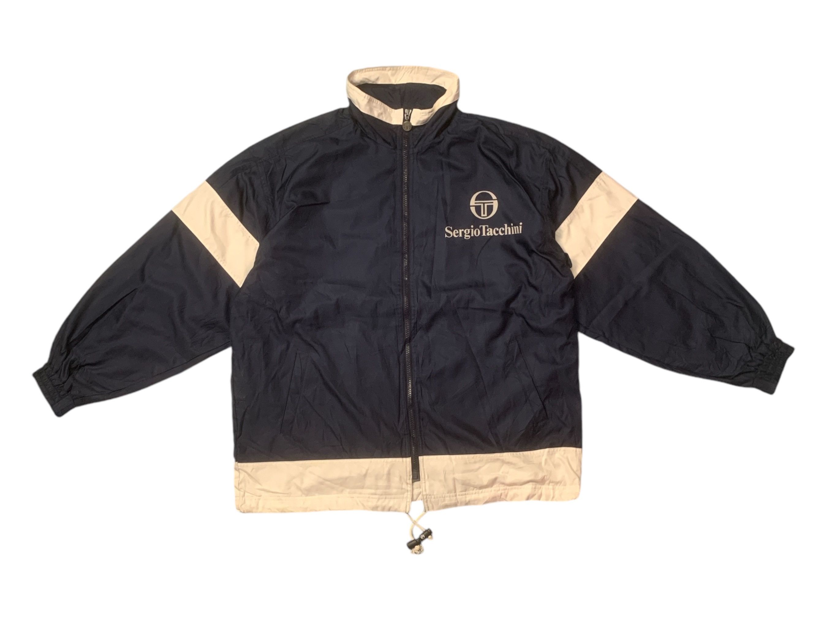 Japanese Brand × Sergio Tacchini Rare Design Vintage Sergio Tacchini Sportswear Zipper Jacket Size US L / EU 52-54 / 3 - 1 Thumbnail