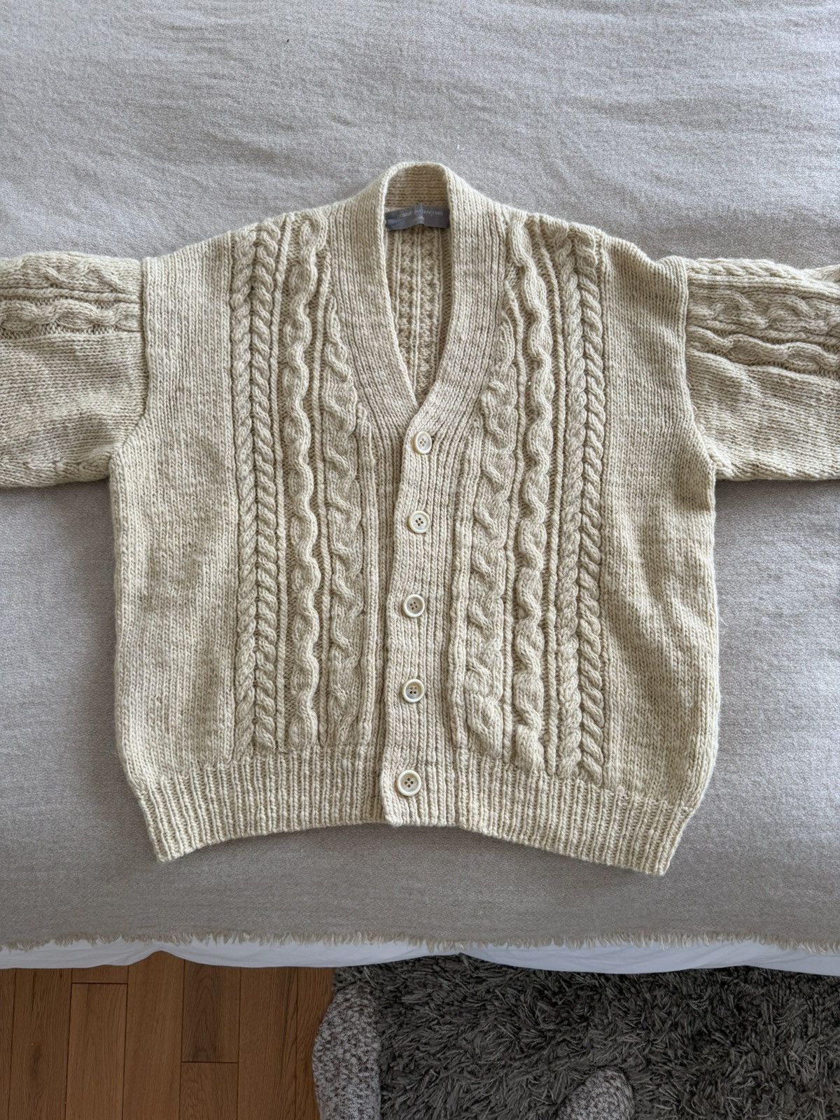 Comme des Garcons Homme Vintage 1980’s Archive Cardigan Knit Size US XL / EU 56 / 4 - 7 Thumbnail