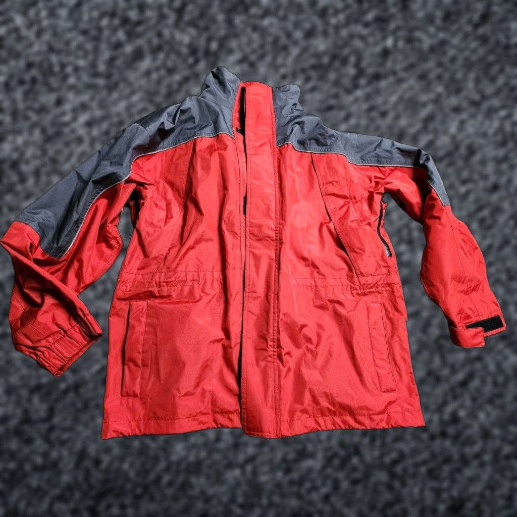 Marlboro VINTAGE Marlboro Mens M Red Heavy Jacket Coat With Hood Distressed Jacket Size US M / EU 48-50 / 2 - 1 Thumbnail
