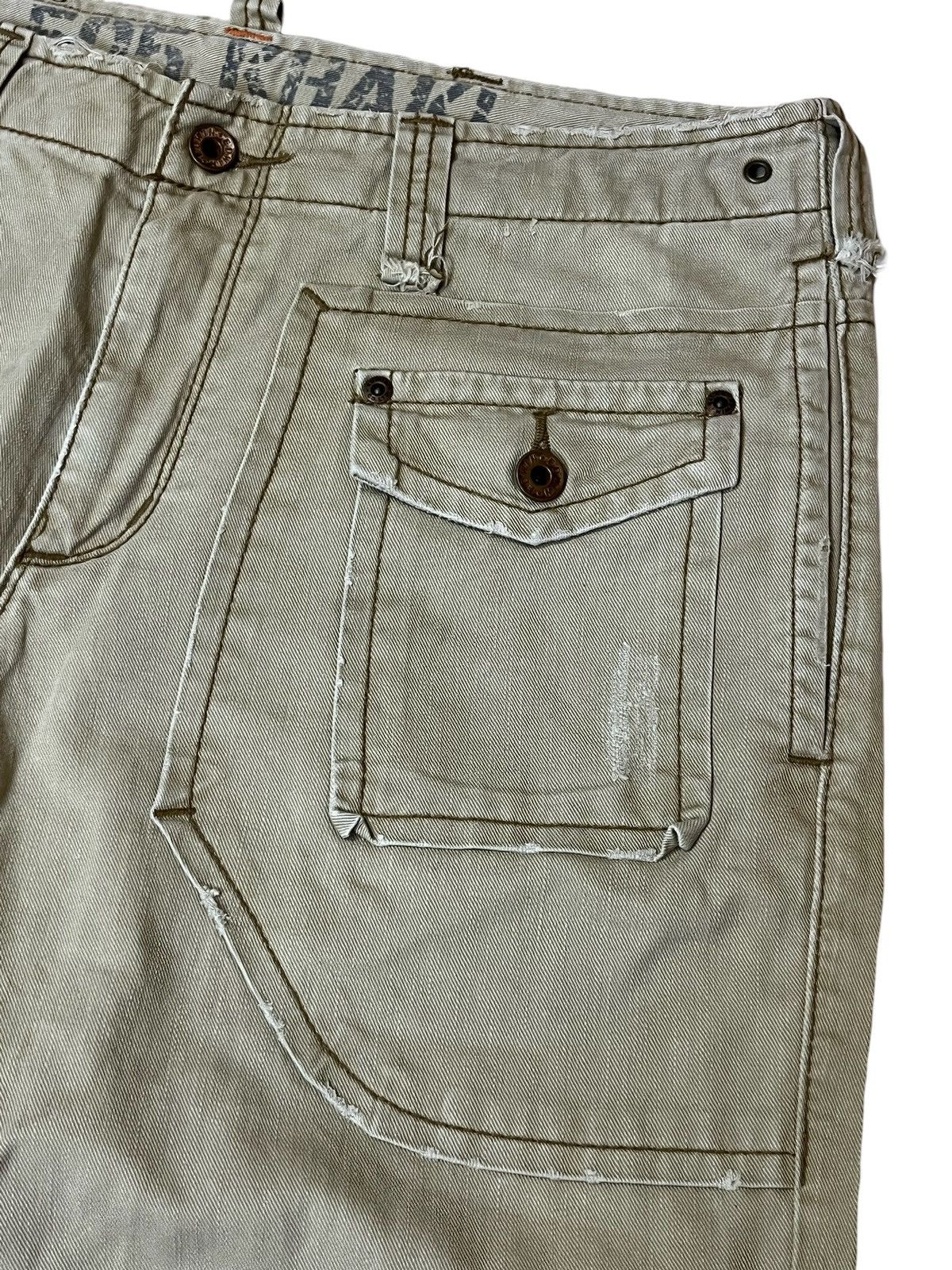 Edwin SICK🔥EDWIN TYPE 505 KHAKI FLARE TACTICAL PANT Size US 34 / EU 50 - 4 Thumbnail