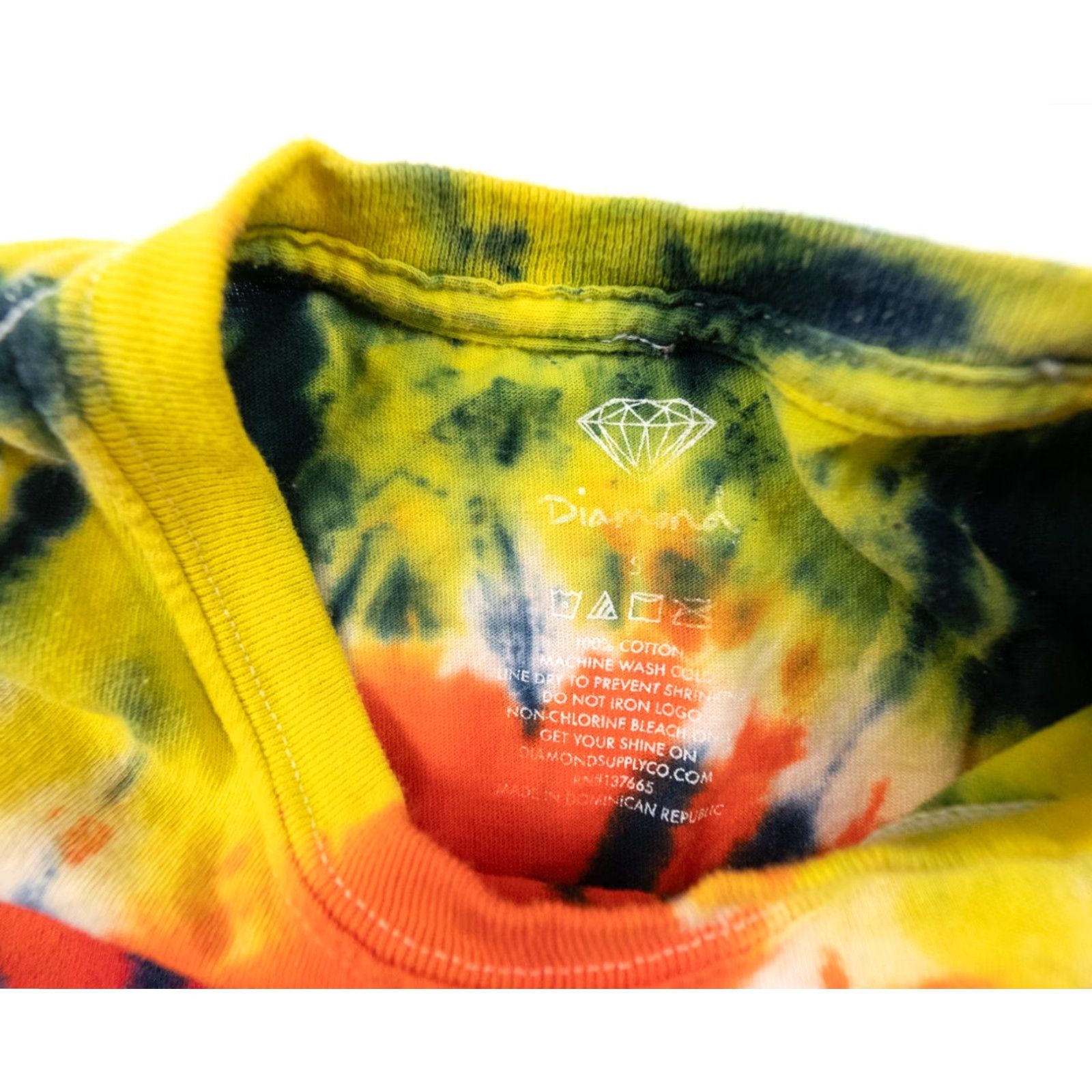 Diamond Supply Co. Diamond Supply Co. Skateboarding Shirt Adult Small Crewneck Tee Tie Dye Multicolor Mens Size US S / EU 44-46 / 1 - 4 Thumbnail