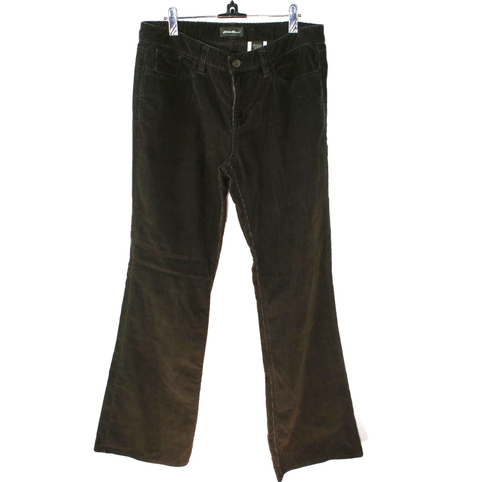 Eddie Bauer Eddie Bauer Corduroy Flair Leg Jeans Women's 30X30 Brown Size 8 Regular Rise High Inseam 30 Apparel Pants Jeans Women Size 30" / US 8 / IT 44 - 2 Thumbnail