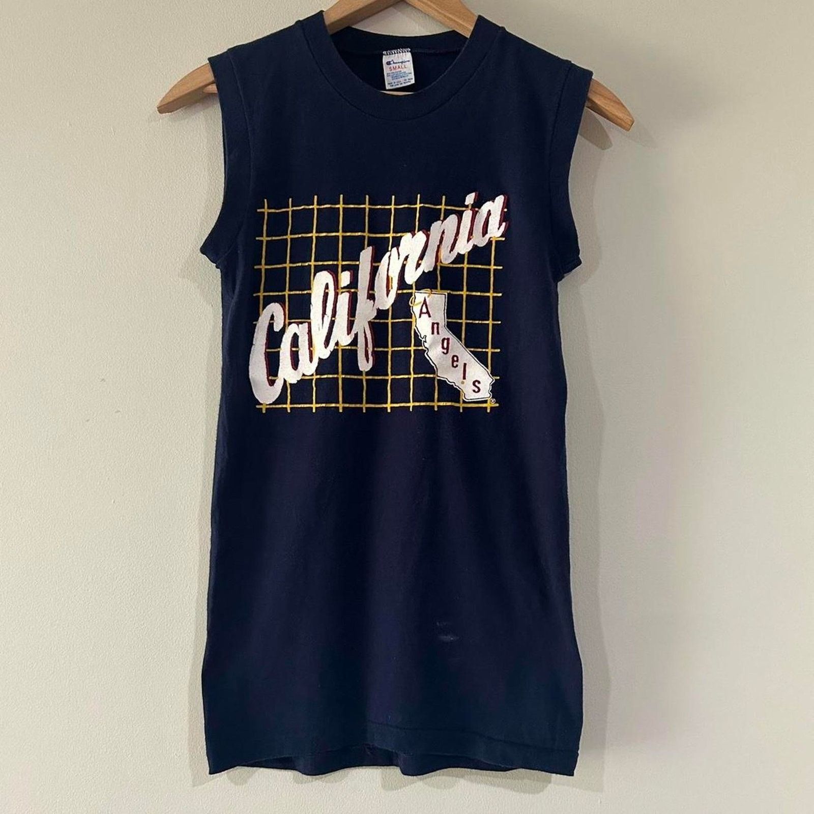 Champion Vintage Champion California Angels Baseball Muscle Shirt Size US XS / EU 42 / 0 - 1 Thumbnail