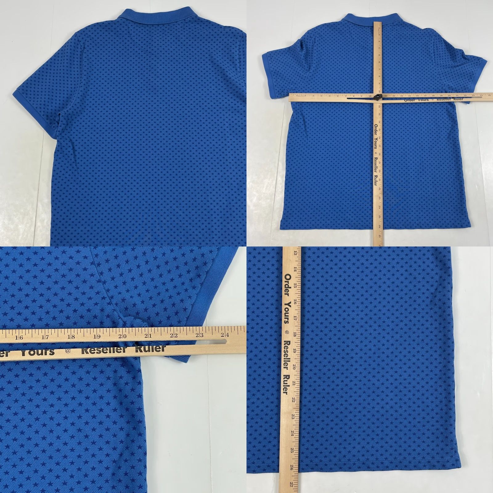 Vineyard Vines Vineyard Vines Polo Shirt Men Medium Blue Heritage Stars Golf Short Sleeve Polo Mens Size US M / EU 48-50 / 2 - 8 Thumbnail