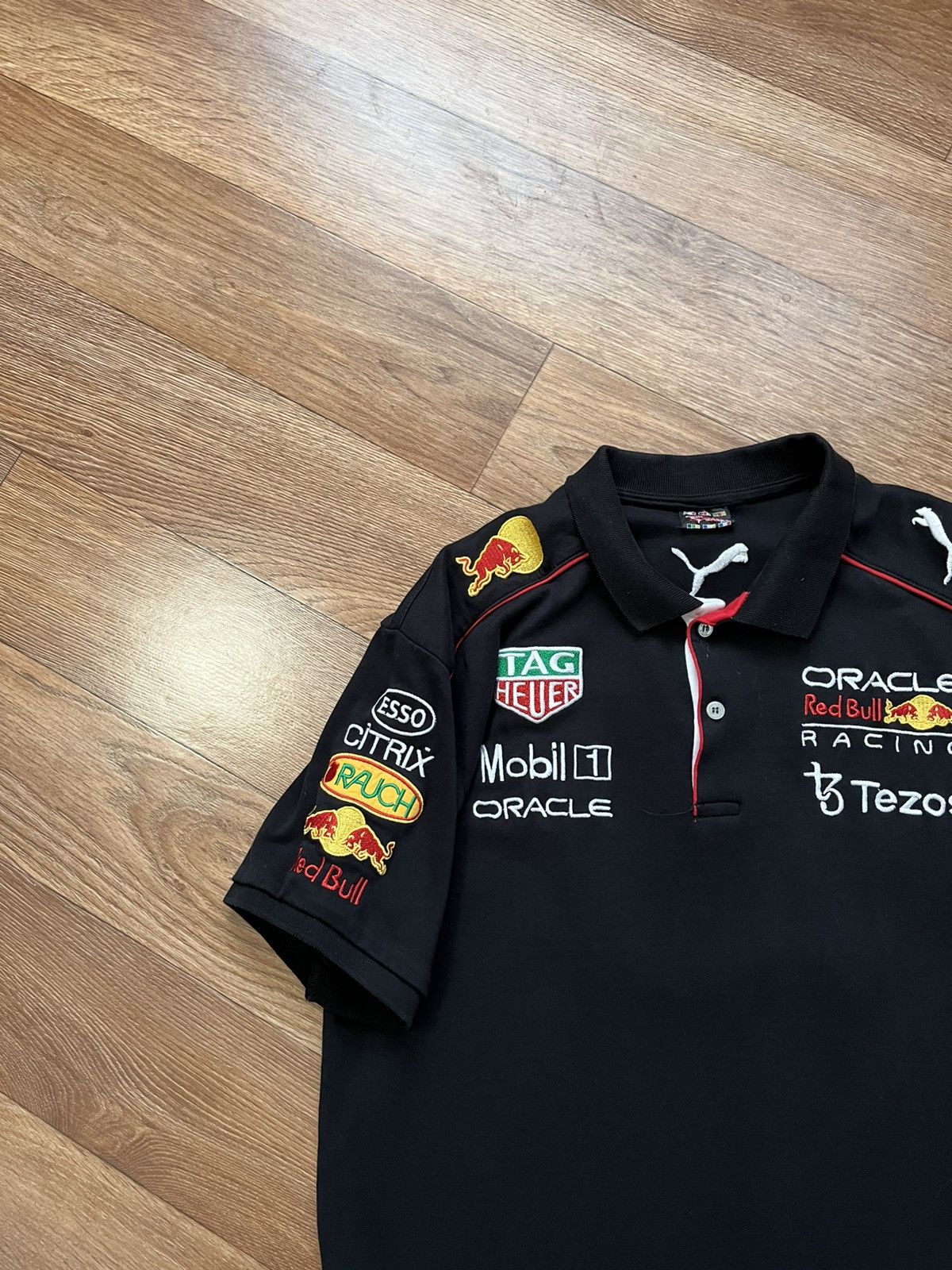 Red Bull Vintage Puma Red Bull Racing Mobil 1 Team Polo T Shirt Size US L / EU 52-54 / 3 - 3 Thumbnail