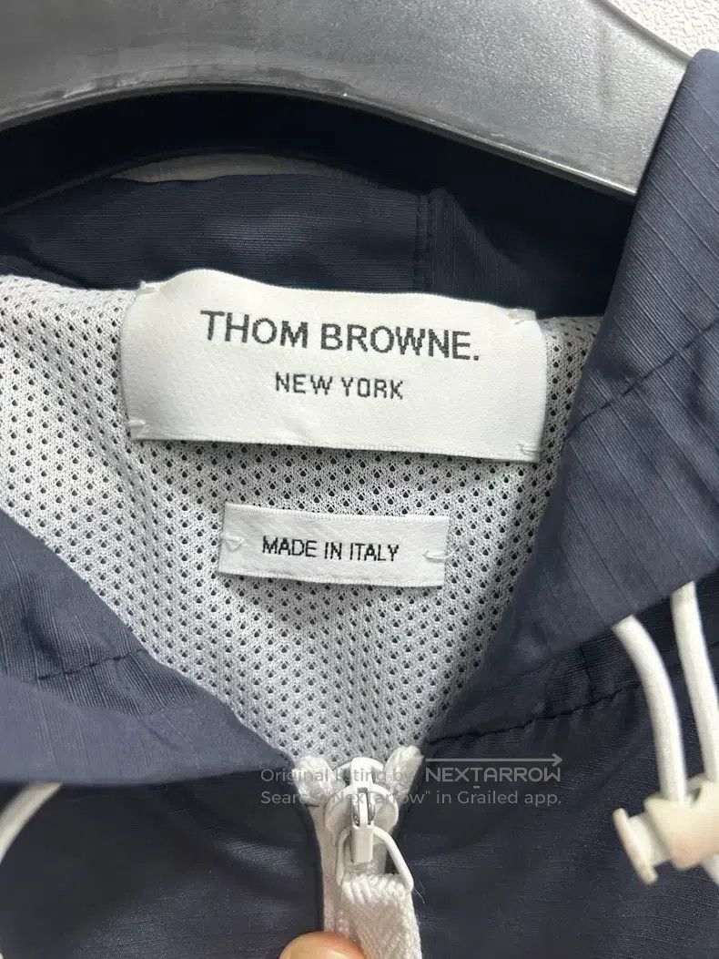 Thom Browne Thom Browne Windproof Top with Ribbed Cuffs, Navy Blue Size US M / EU 48-50 / 2 - 4 Thumbnail