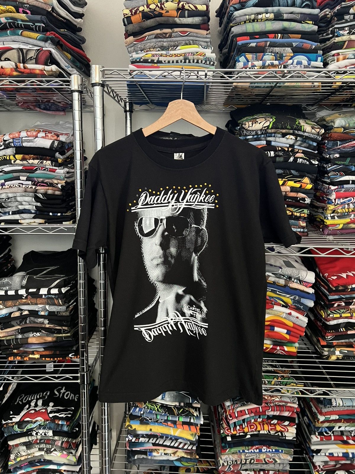 Rap Tees 2000s Daddy Yankee Reggaeton Rhinestones Band Bootleg Size US S / EU 44-46 / 1 - 1 Thumbnail