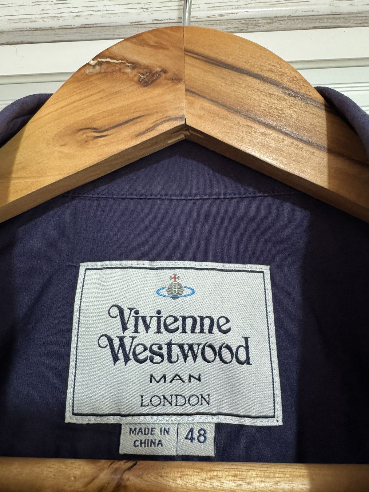 Vivienne Westwood Vivienne Westwood Navy Blue Short Sleeve Shirt Size US M / EU 48-50 / 2 - 10 Thumbnail