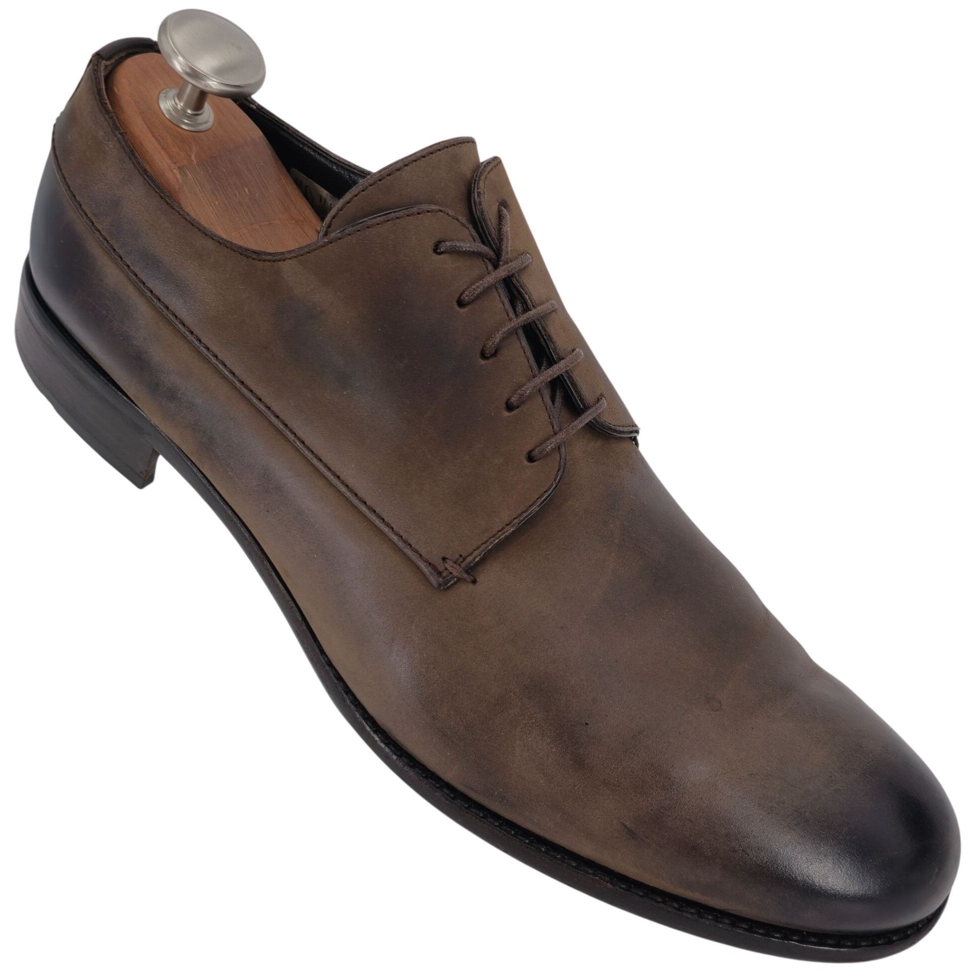 Bally Bally Switzerland Burnished Brown Leather Dress Shoes Men 12 Size US 12 / EU 45 - 1 Thumbnail