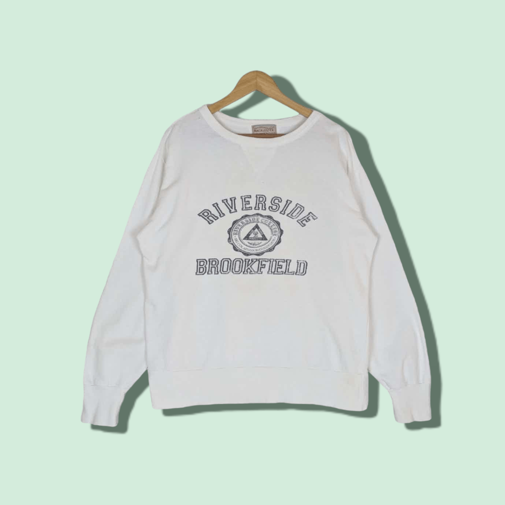 Vintage MACALESTER Riverside Brookfield High School Sweatshirt Size US L / EU 52-54 / 3 - 1 Thumbnail
