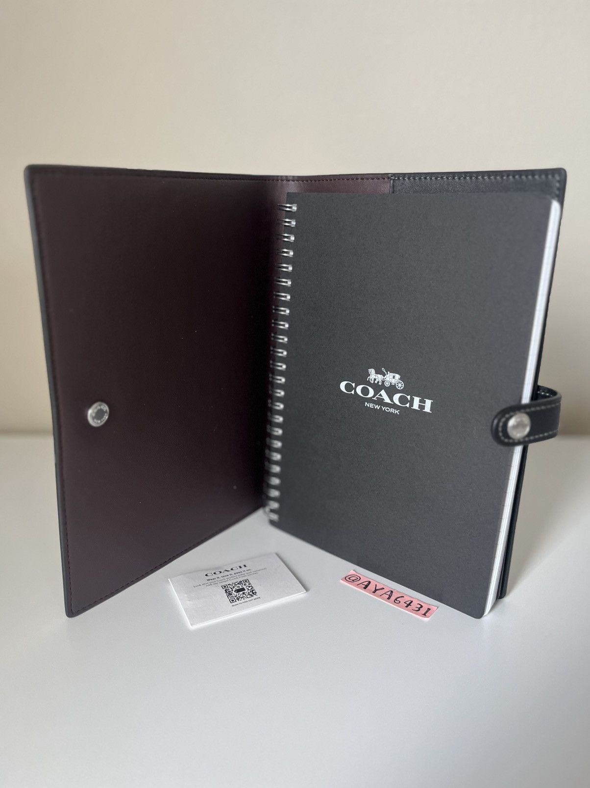 Coach Coach Notebook With Butterfly Print Size ONE SIZE - 5 Thumbnail