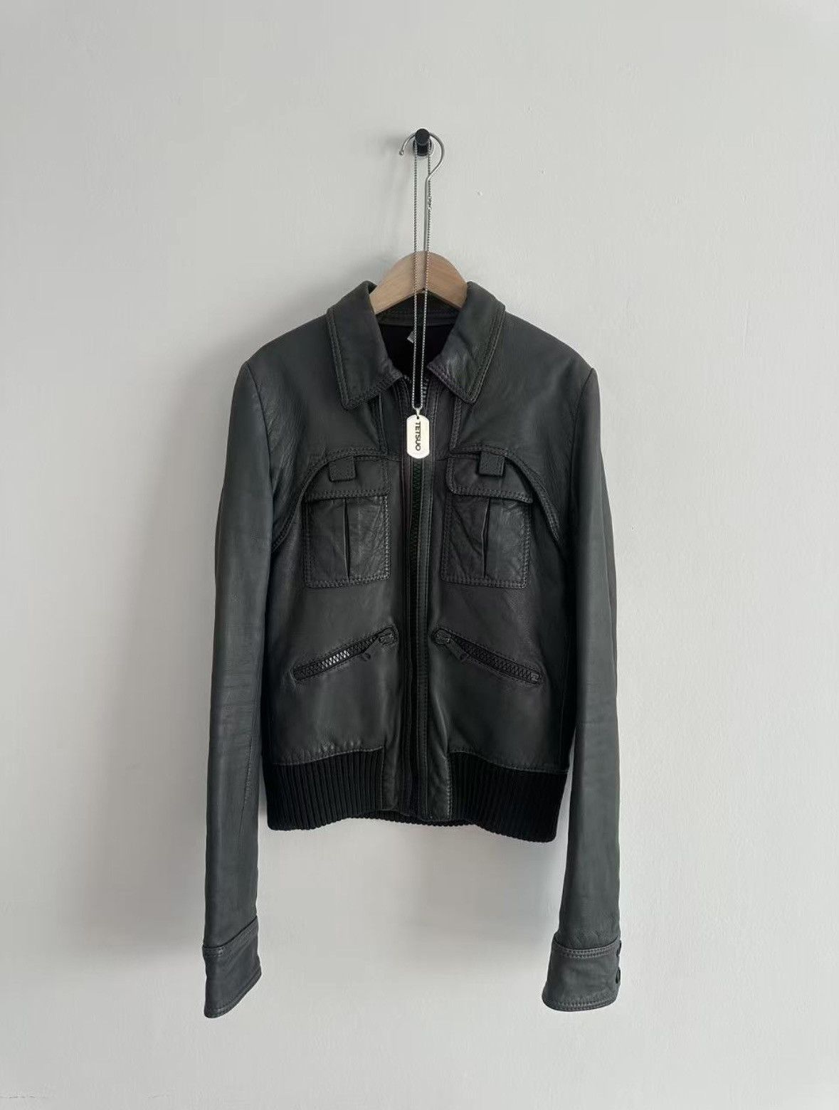 Dior Dior Homme A2 Campaign Leather Jacket sz46 | Grailed