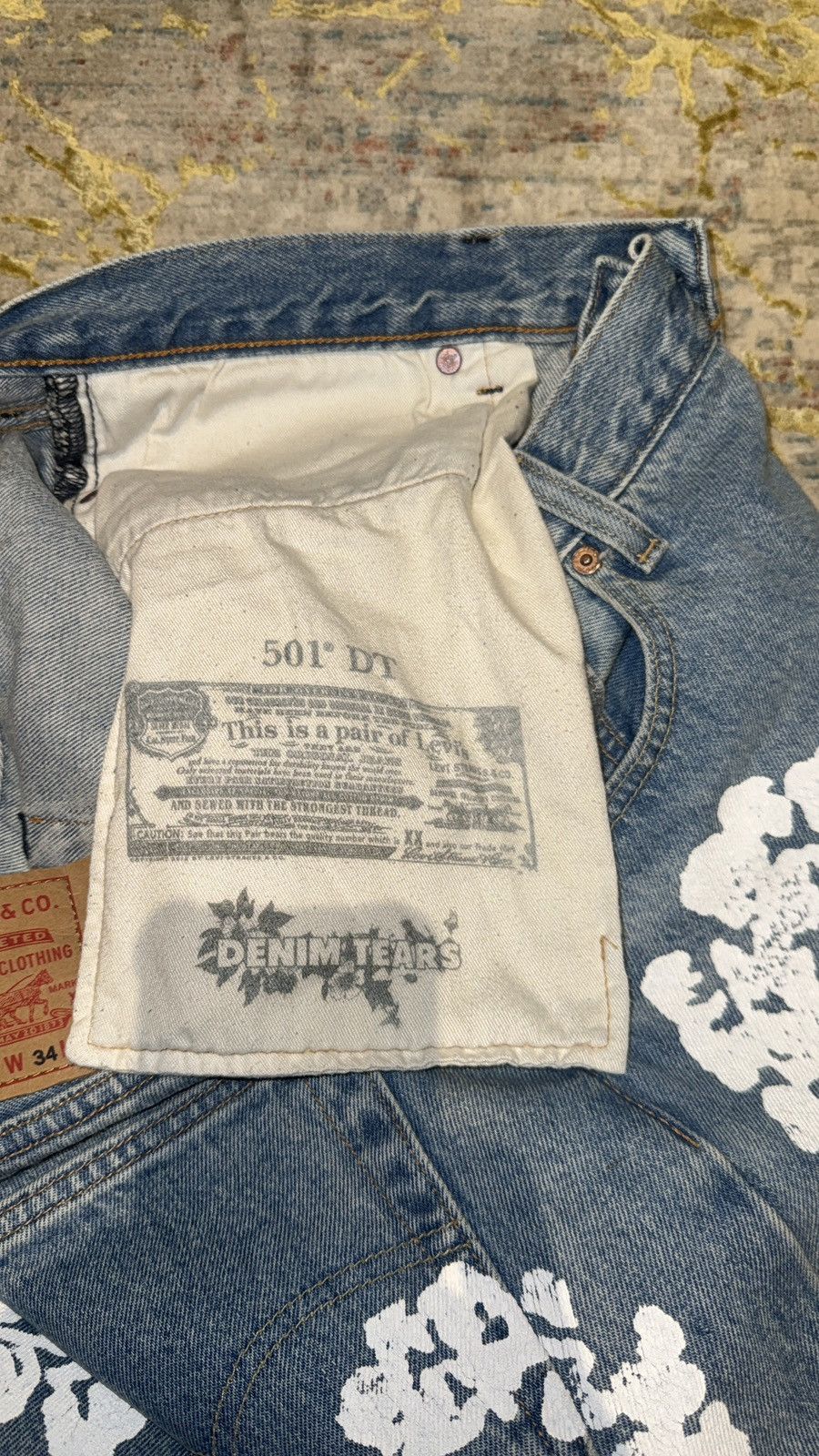 DENIM TEARS Denim Tears The Cotton Wreath Jeans Size US 34 / EU 50 - 5 Thumbnail