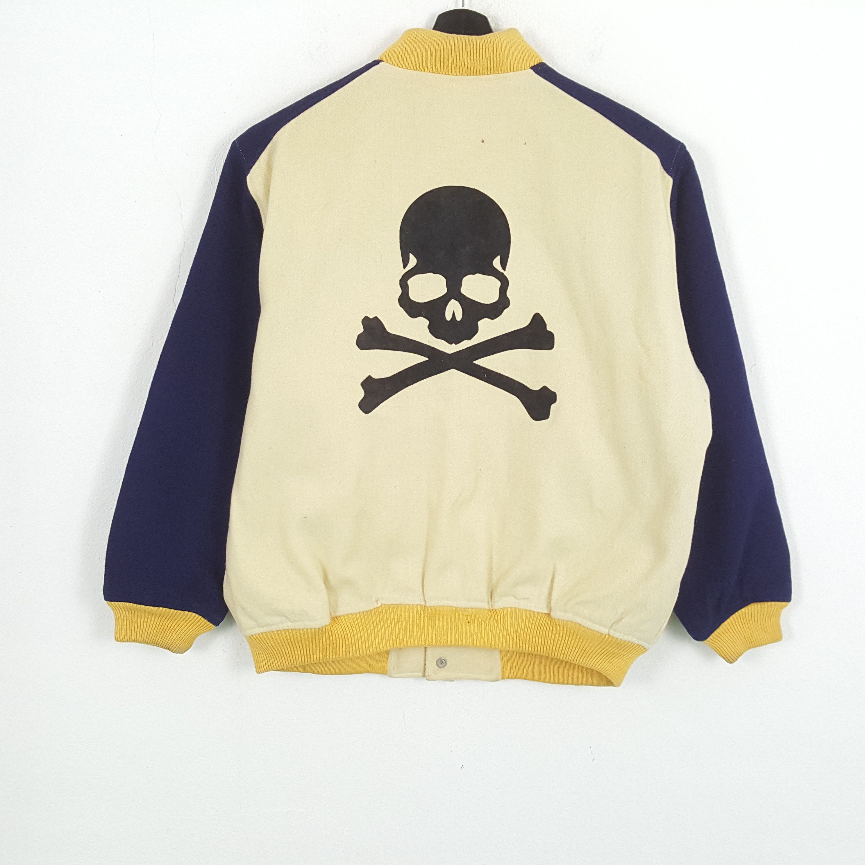 &SONS × Vintage SONS SPORT Custom Skulls Art Varsity Jacket Size US XL / EU 56 / 4 - 1 Thumbnail