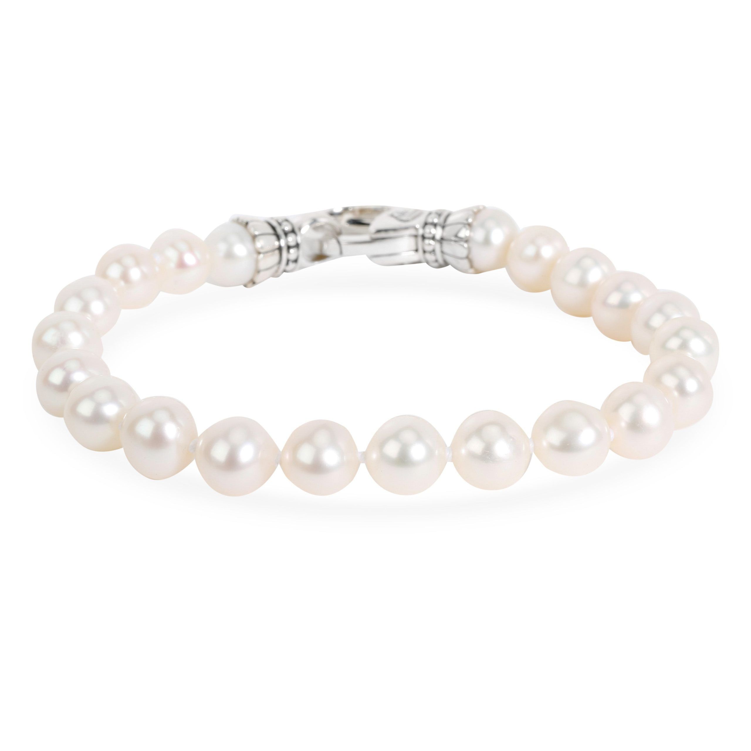 image of Tiffany Co Lagos Pearl Bracelet In Sterling Silver 7.5Mm, Women's