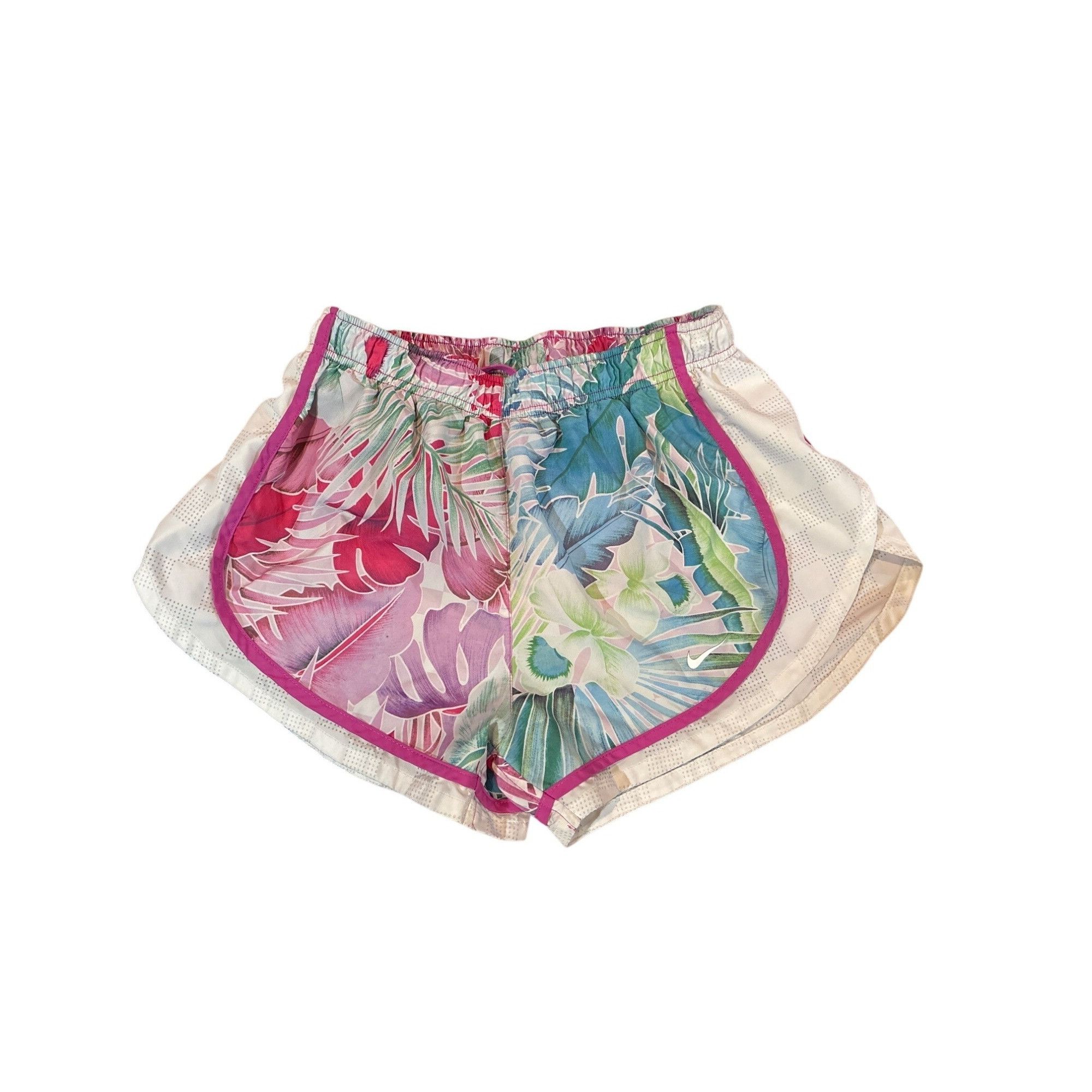 Nike Tropical Print NIKE Dri-FIT Women's Running Shorts Size 33" - 1 Thumbnail
