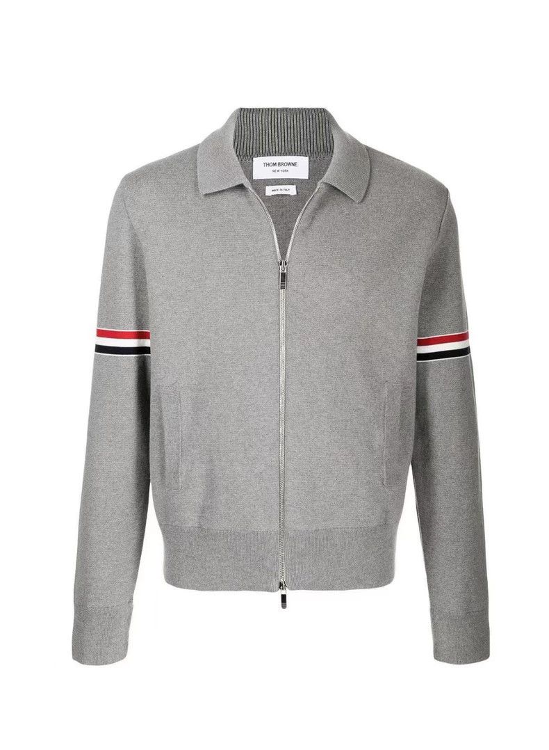 Thom Browne Thom Browne Double bar zipper sweater Size US S / EU 44-46 / 1 - 1 Thumbnail
