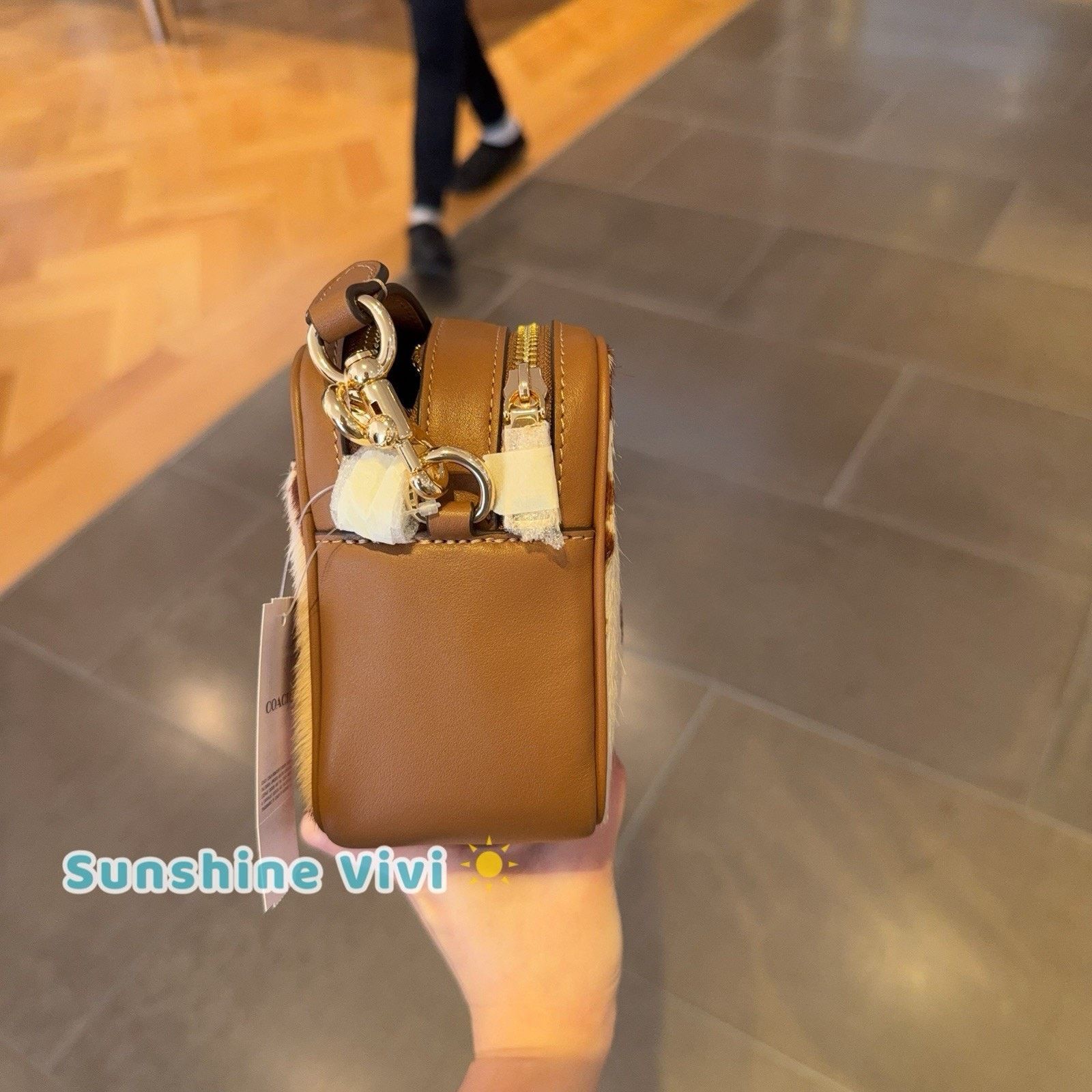 Coach NWT Coach Mini Carey Crossbody Bag Haircalf Cow CEK71 Cow Size ONE SIZE - 2 Thumbnail