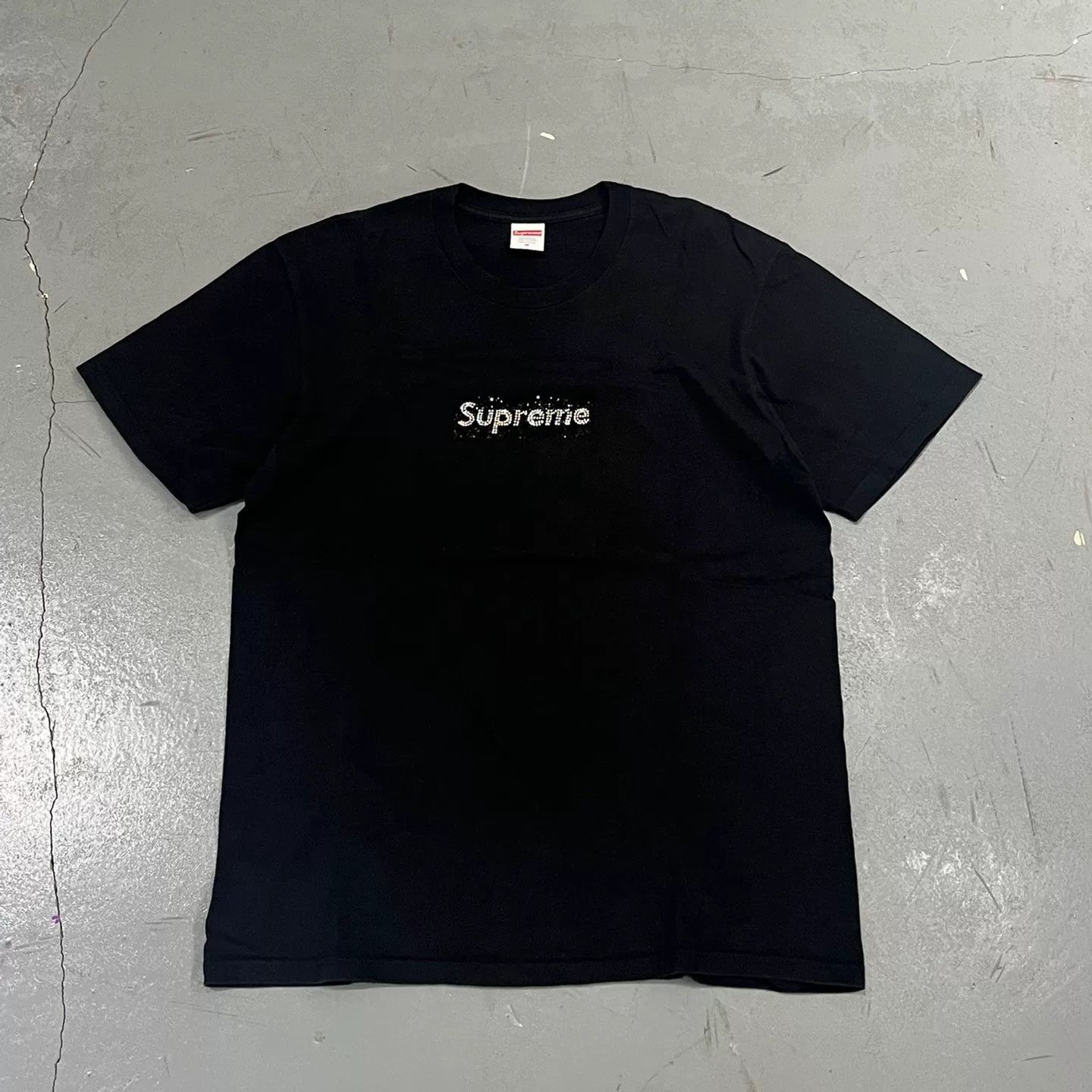 Supreme Swarovski x Supreme Box Logo Short Sleeve Size US M / EU 48-50 / 2 - 1 Thumbnail