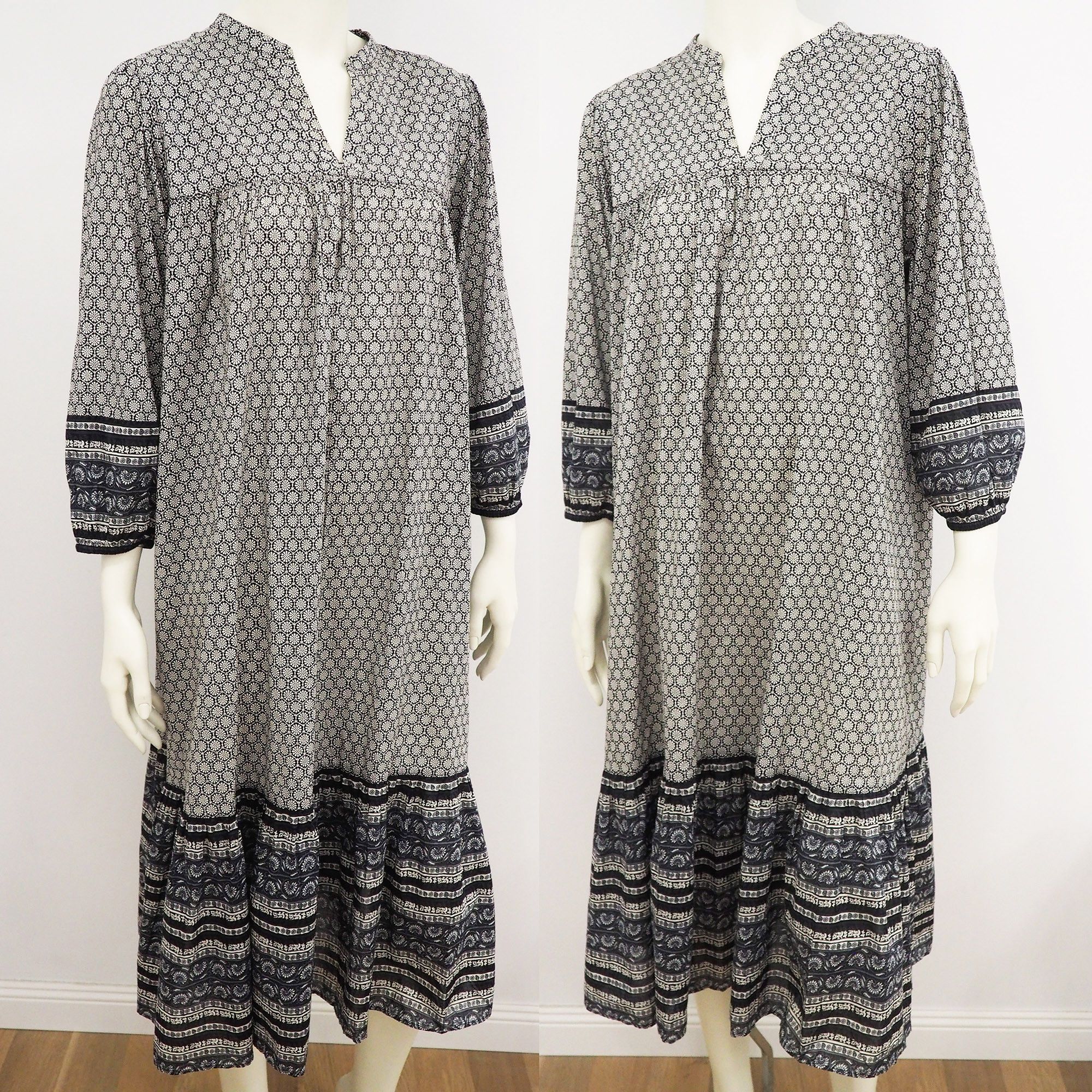 Anna Sui Anna Sui cotton boho midi dress abstract print L Size L / US 10 / IT 46 - 5 Thumbnail
