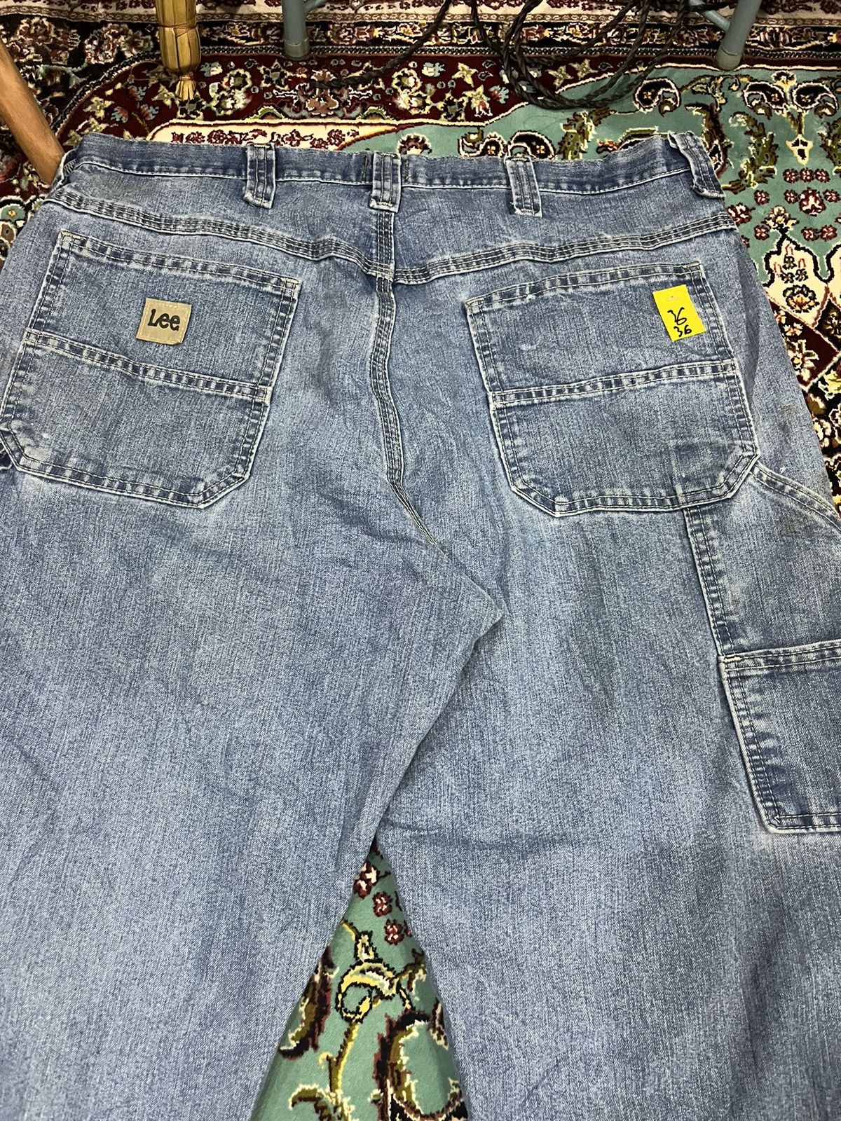 Lee Vintage Lee Carpenter Workers Denim Jeans Size US 36 / EU 52 - 6 Thumbnail