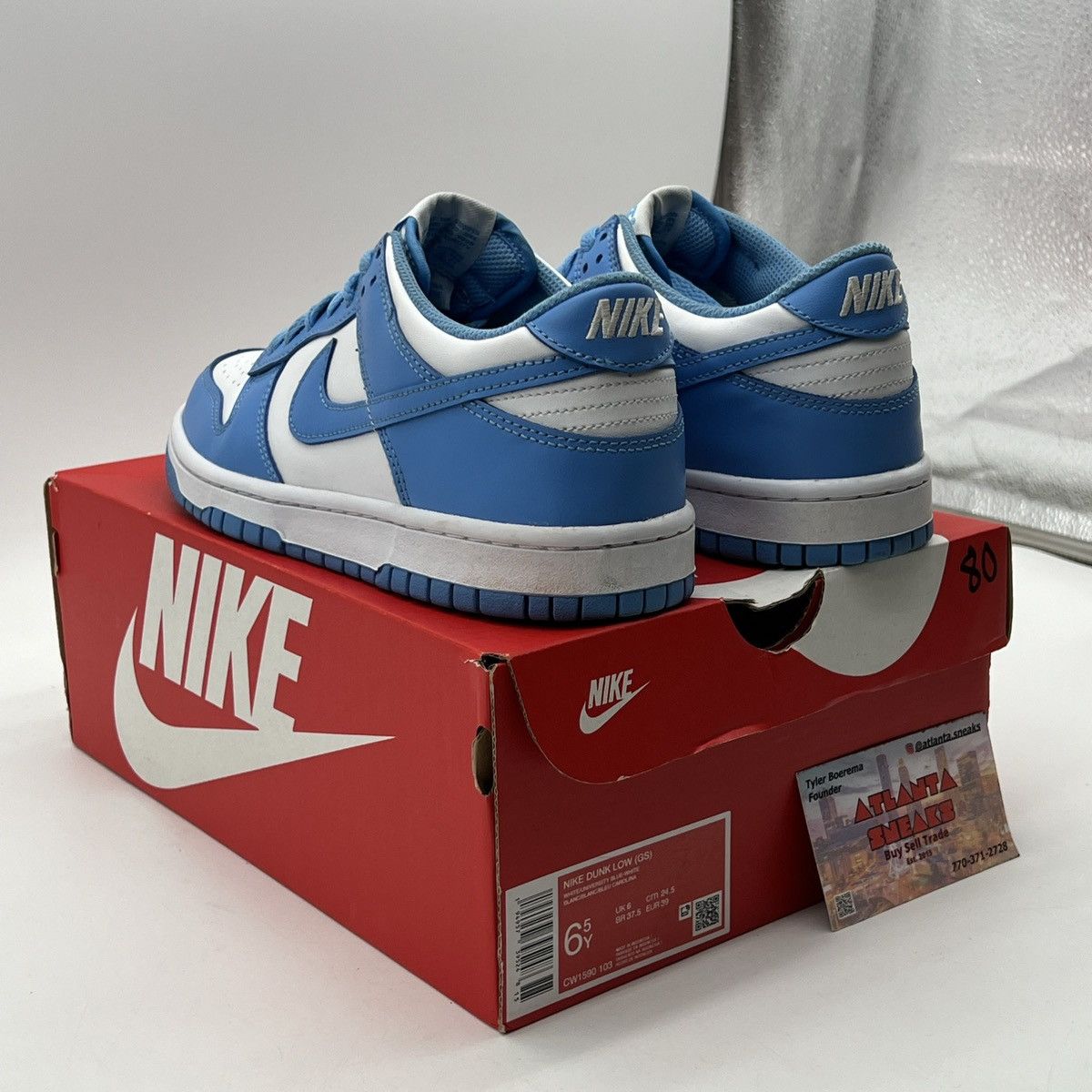 Nike Nike dunk low university blue Size US 6.5 / EU 39-40 - 4 Thumbnail
