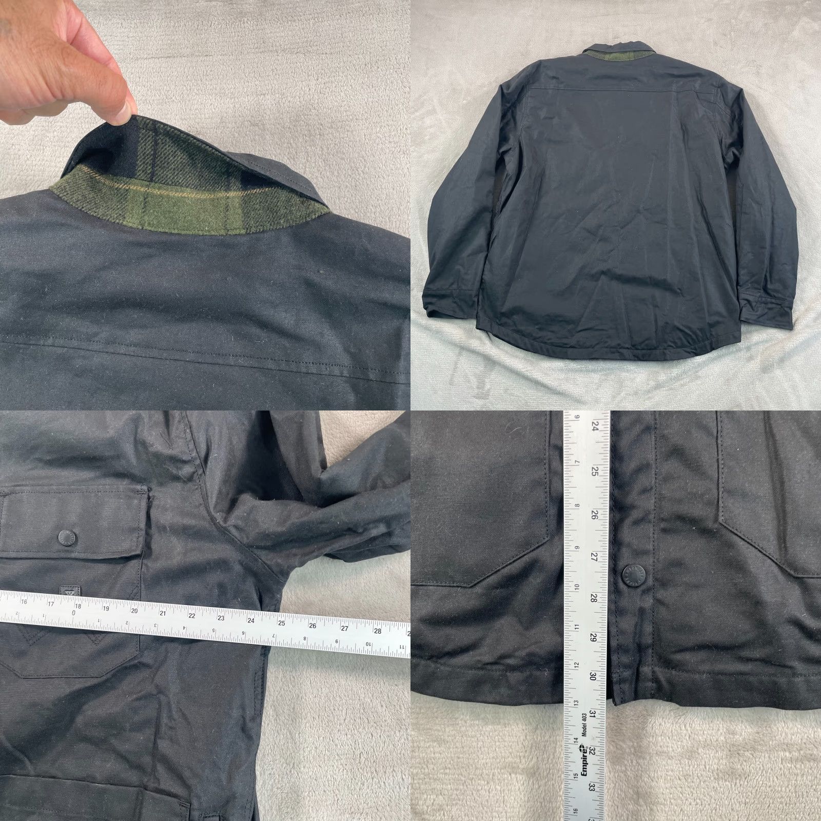 Roark Roark X Wrangler Out of Range Waxed Cotton Maverick Chore Jacket XL Black Mens Jacket Size US XL / EU 56 / 4 - 8 Thumbnail