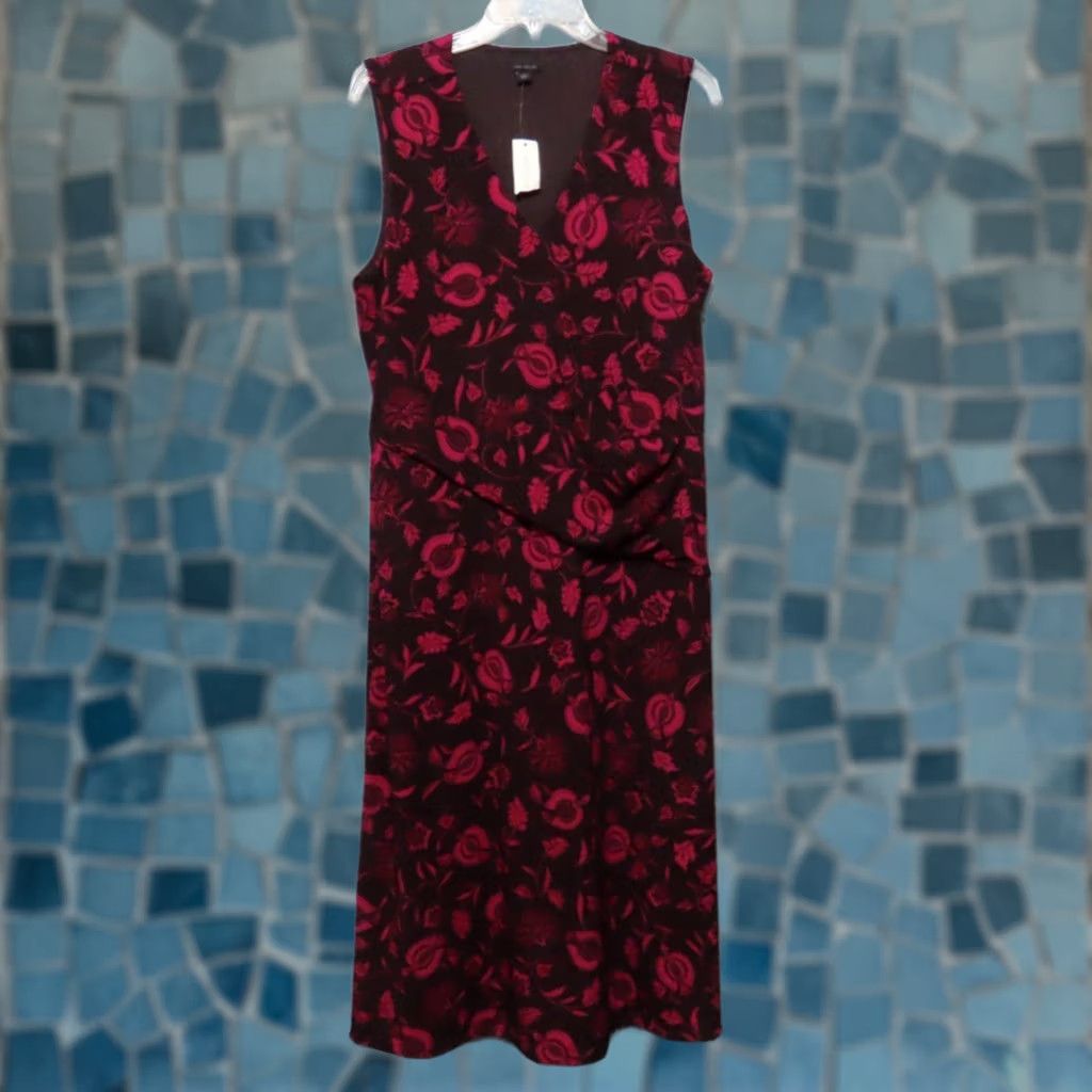 Ann Taylor Ann Taylor Sleeveless Brown Red Floral Maxi Dress Size 14 Size XL / US 12-14 / IT 48-50 - 1 Thumbnail