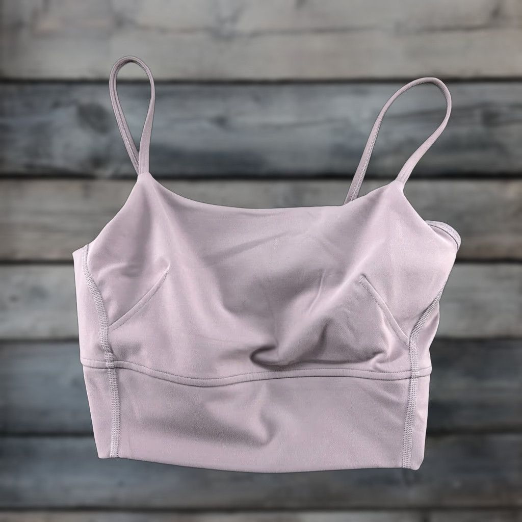 Vintage Lululemon Tank Top Womens 6 Purple Strappy Nylon Running Yoga Polyester Solid (Size Medium)