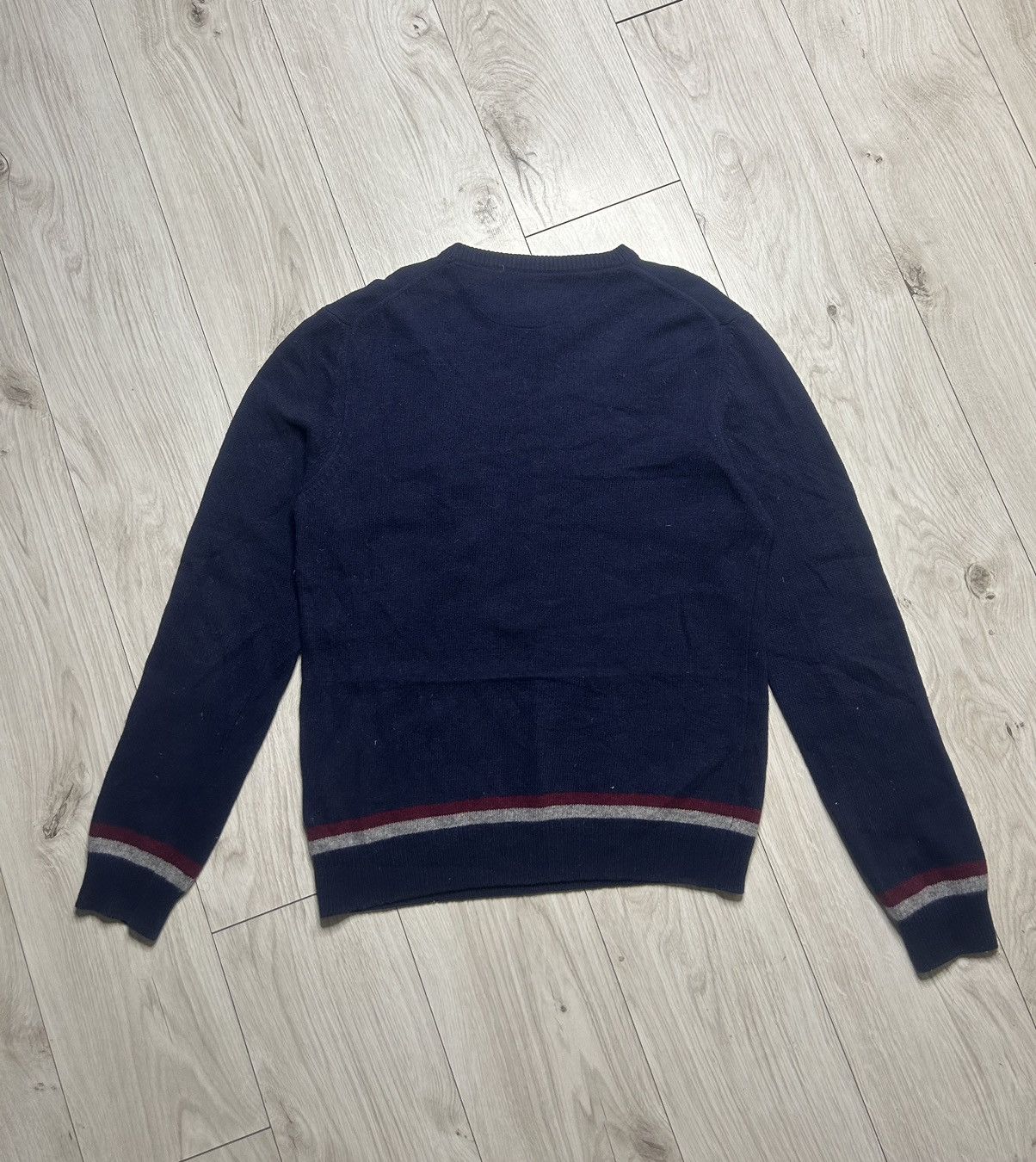 Polo Ralph Lauren × Vintage U.S. POLO ASSN Jeans Vintage Big USA Flag Logo wool sweater Size US XL / EU 56 / 4 - 4 Thumbnail