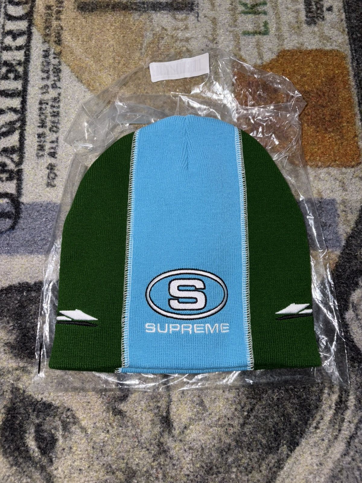 Supreme Supreme Racing Panel Beanie Size ONE SIZE - 1 Thumbnail