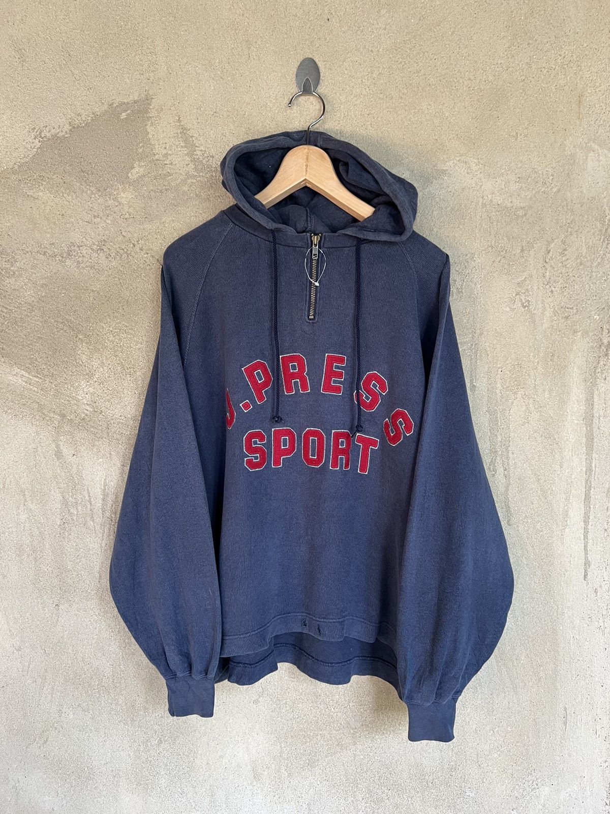 J. Press Vintage J.press Sport Spell Out Hoodies Size US M / EU 48-50 / 2 - 2 Thumbnail