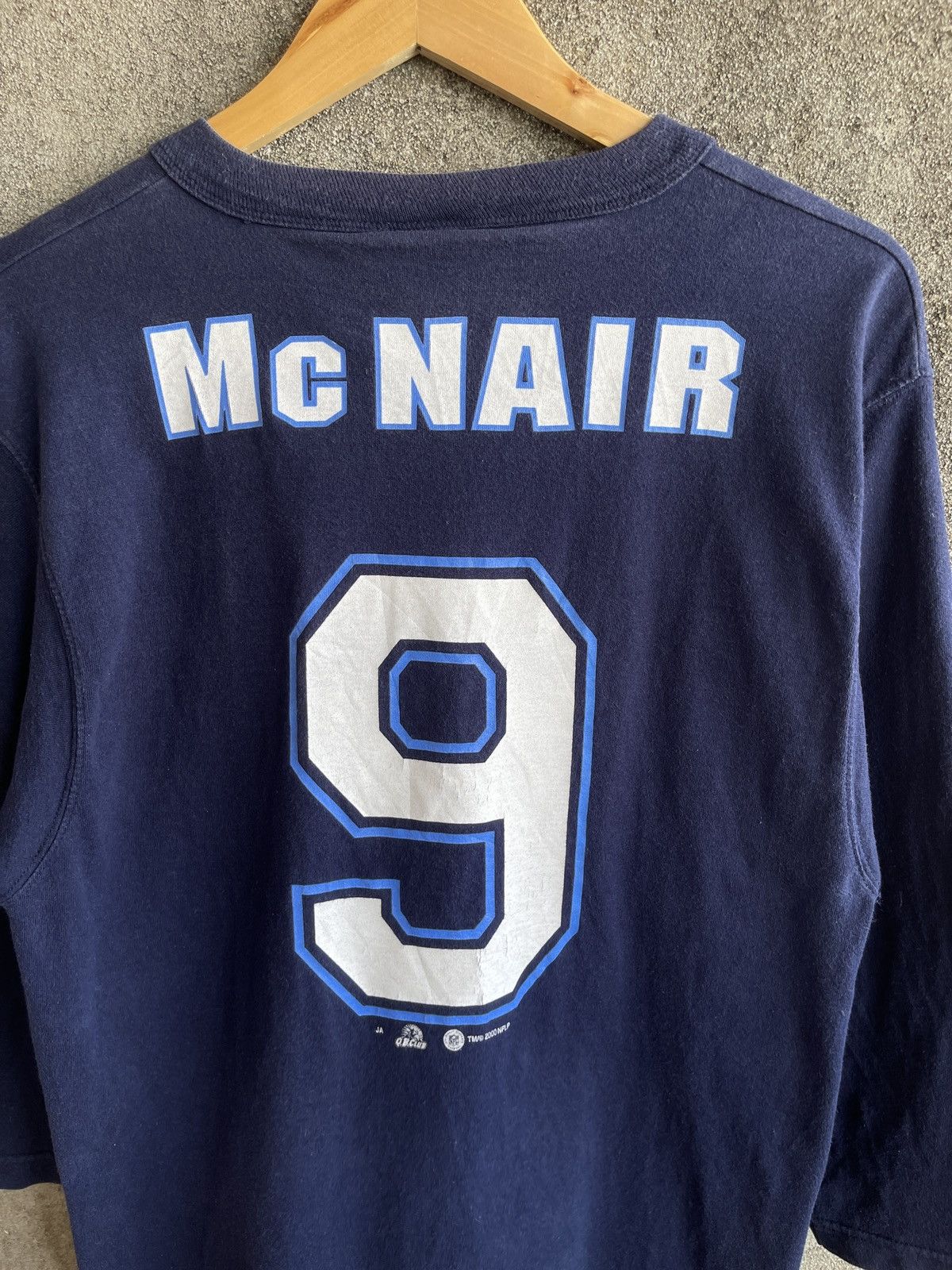 Born X Raised × NFL Vintage 00s🔥NFL TENNESSEE TITANS🔥Mc NAIR 3Quarter V Neck Tee Size US M / EU 48-50 / 2 - 9 Thumbnail