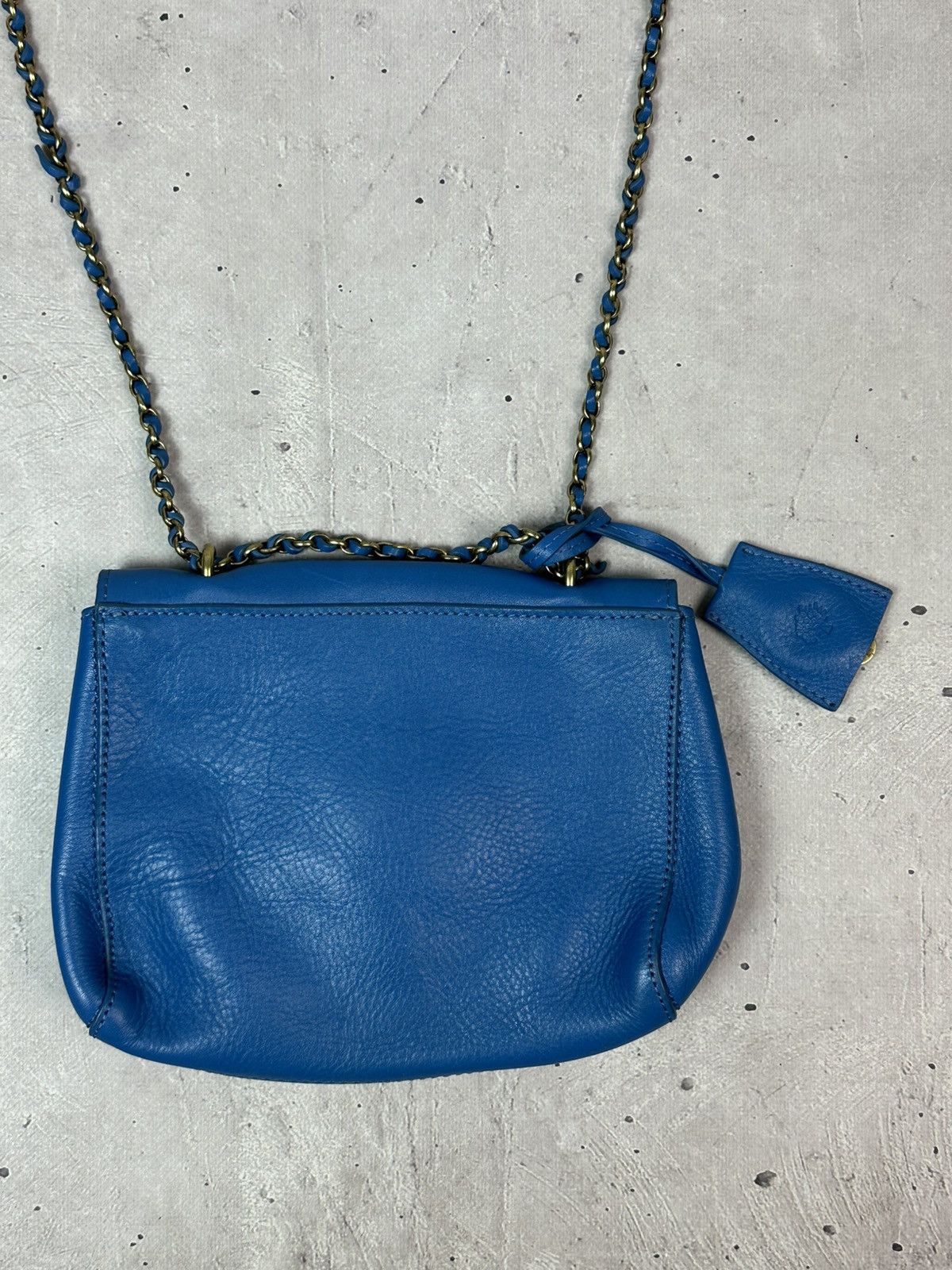 Mulberry Vintage Mulberry Leather Blue Handle Chain Mini Bag Size ONE SIZE - 15 Thumbnail