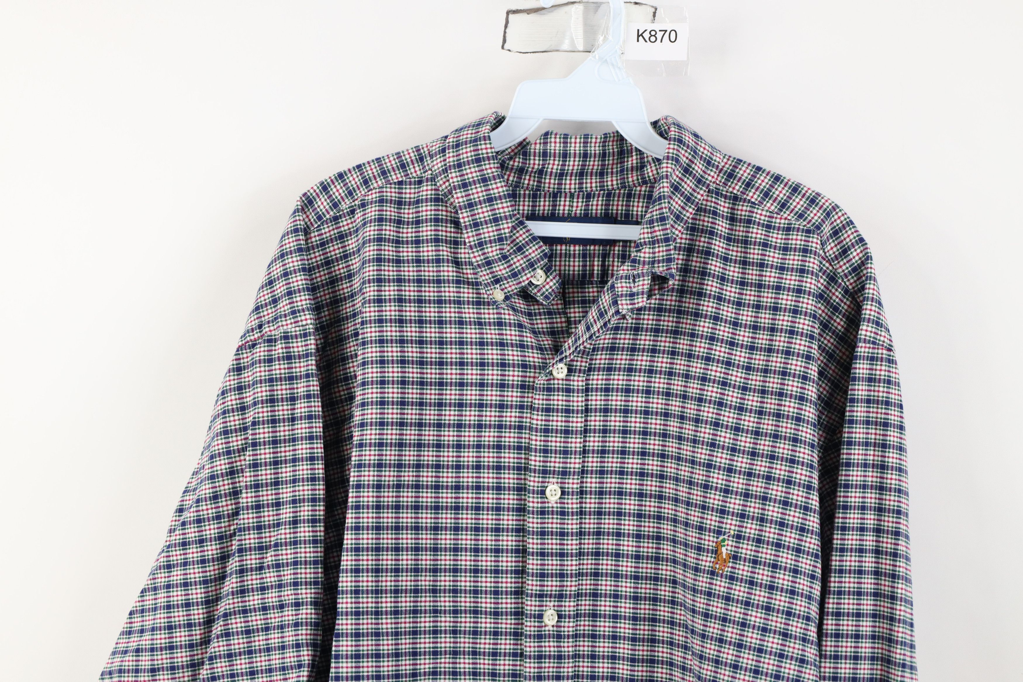 Ralph Lauren Vintage Y2K Ralph Lauren Collared Button Down Shirt Plaid Size US XXL / EU 58 / 5 - 2 Thumbnail