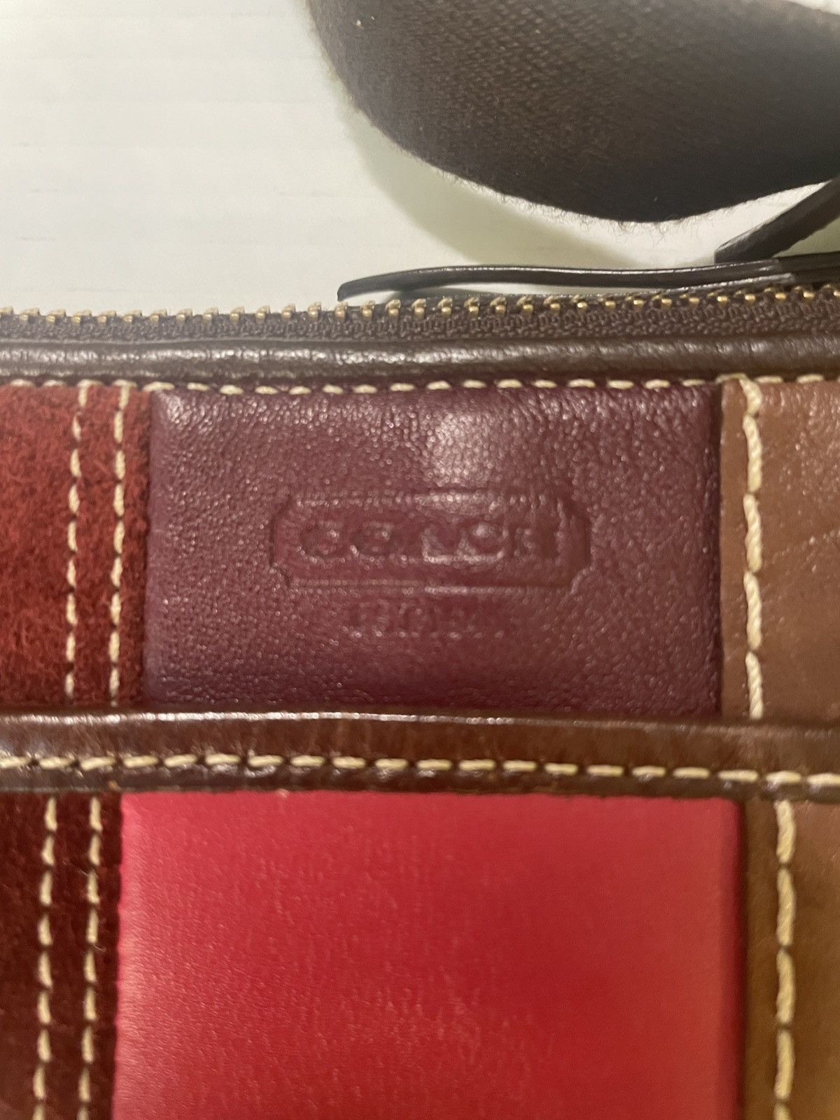 Coach Coach Patchwork Brown Leather Suede Bag Crossbody Handbag Size ONE SIZE - 3 Thumbnail