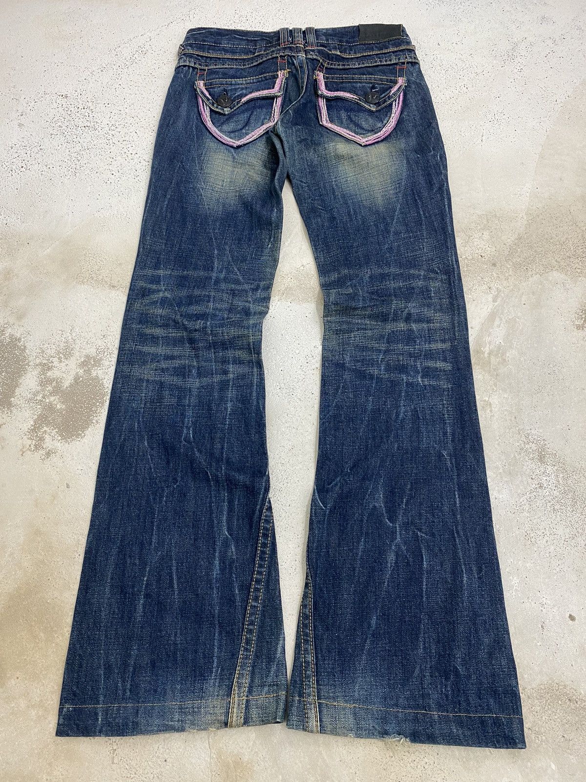 If Six Was Nine × Japanese Brand × Le Grande Bleu (L.G.B.) Flare Studio RP Unisex Jean Japan Mud Washed Low Rise Size US 28 / EU 44 - 13 Thumbnail