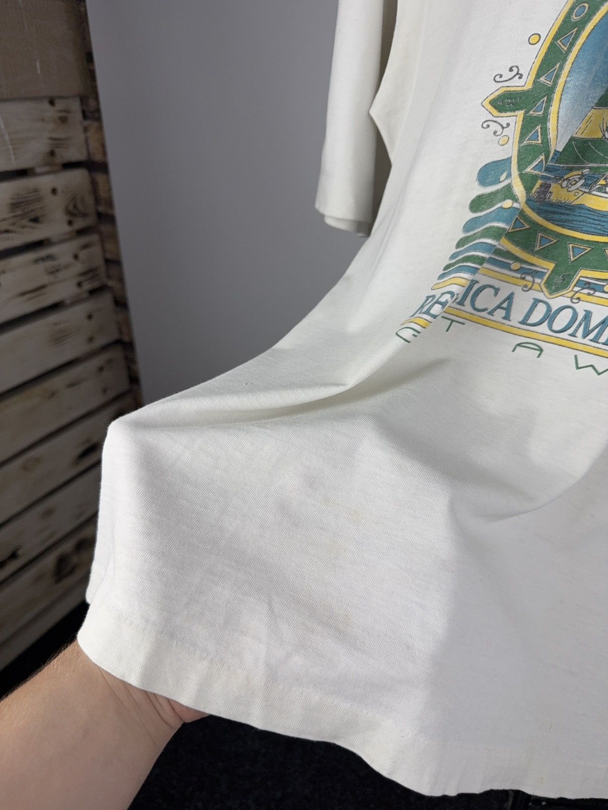 Other Vintage 90s Dominican Republic Getaway Tee Sailboat Print Size US M / EU 48-50 / 2 - 8 Thumbnail